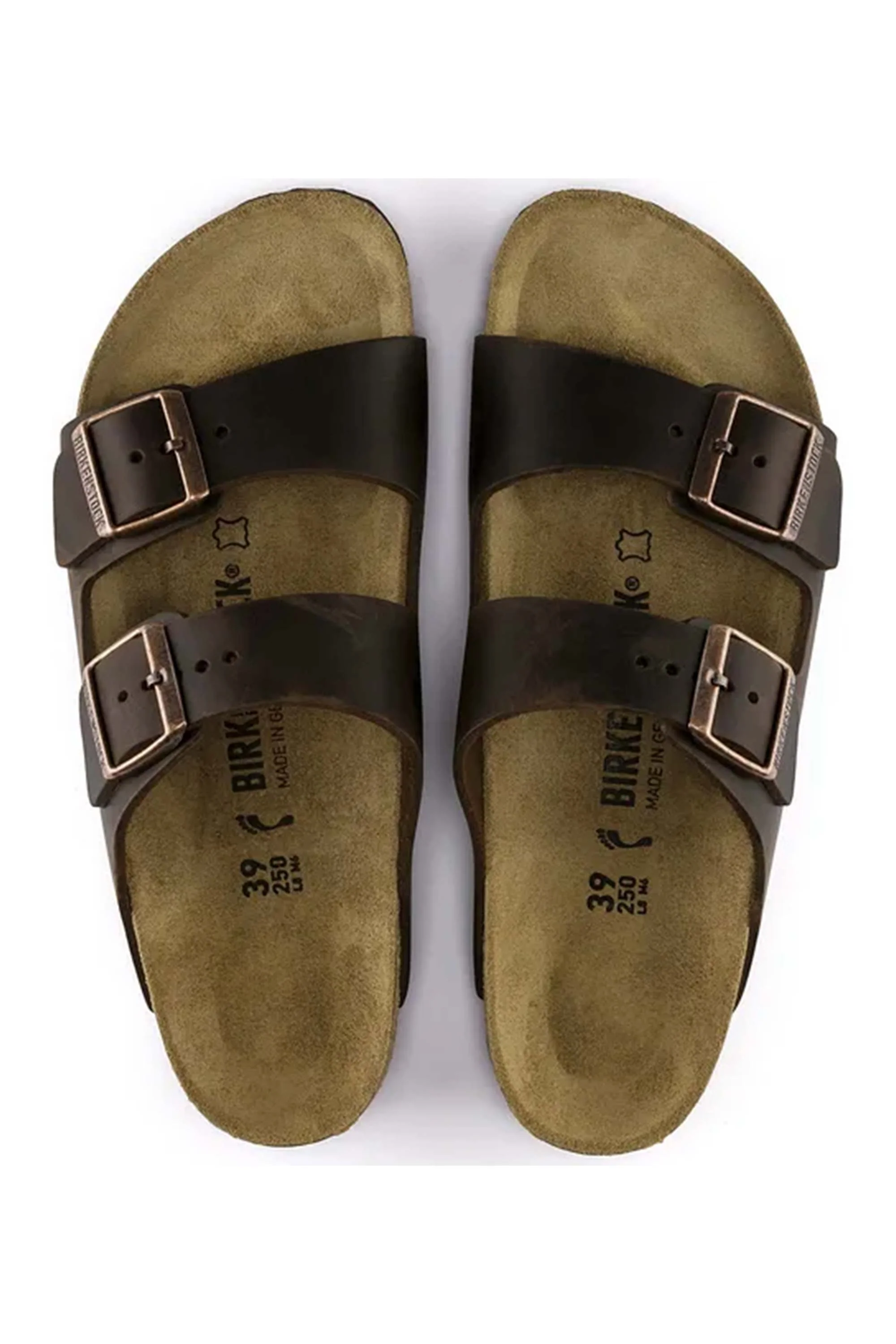 BIRKENSTOCK ARIZONA OILED LEATHER SANDAL HABANA - Image 3