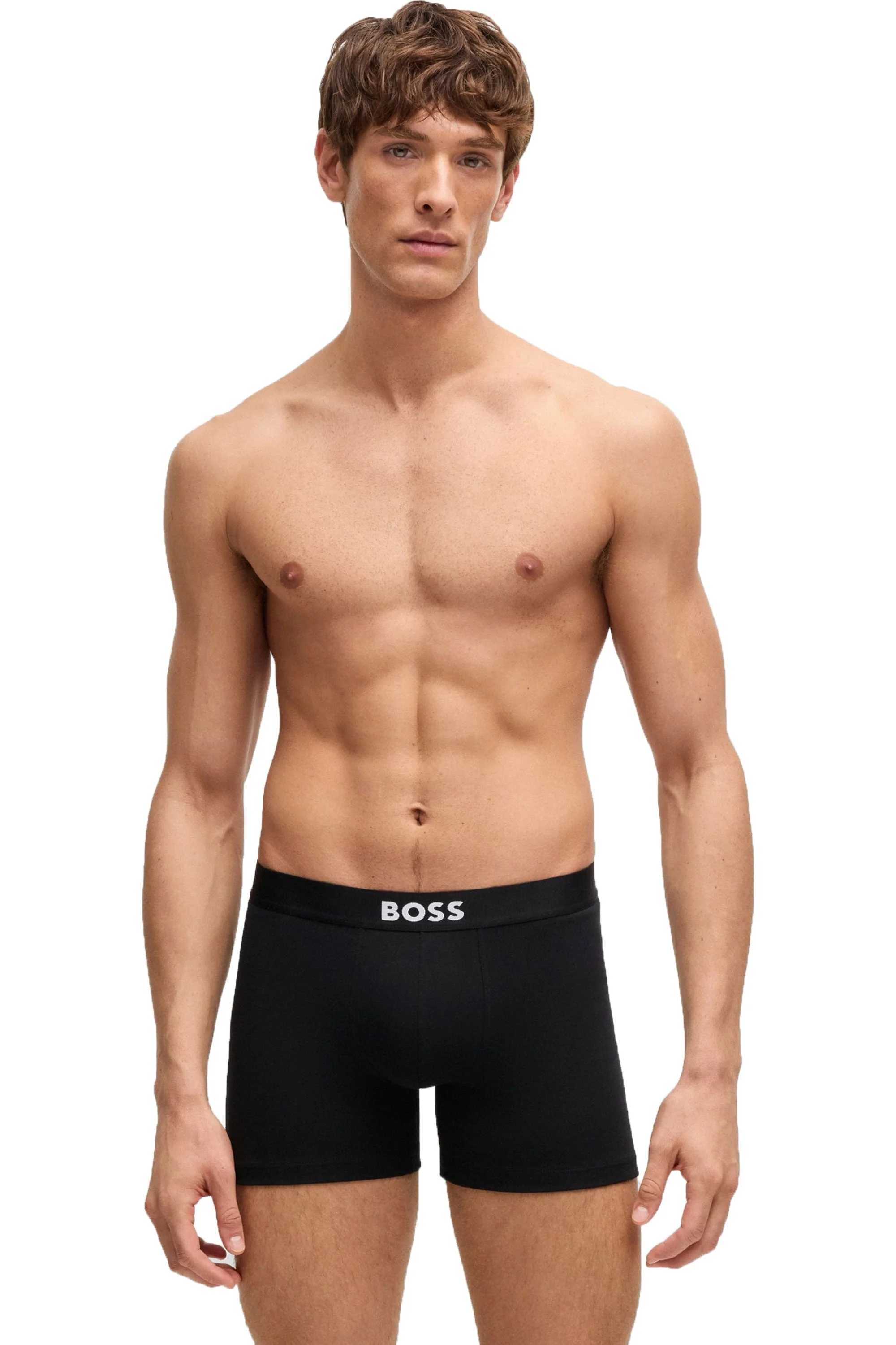 Boss Black 3 Pack D.beckham Boxer Briefs White/Grey/Black - Image 3