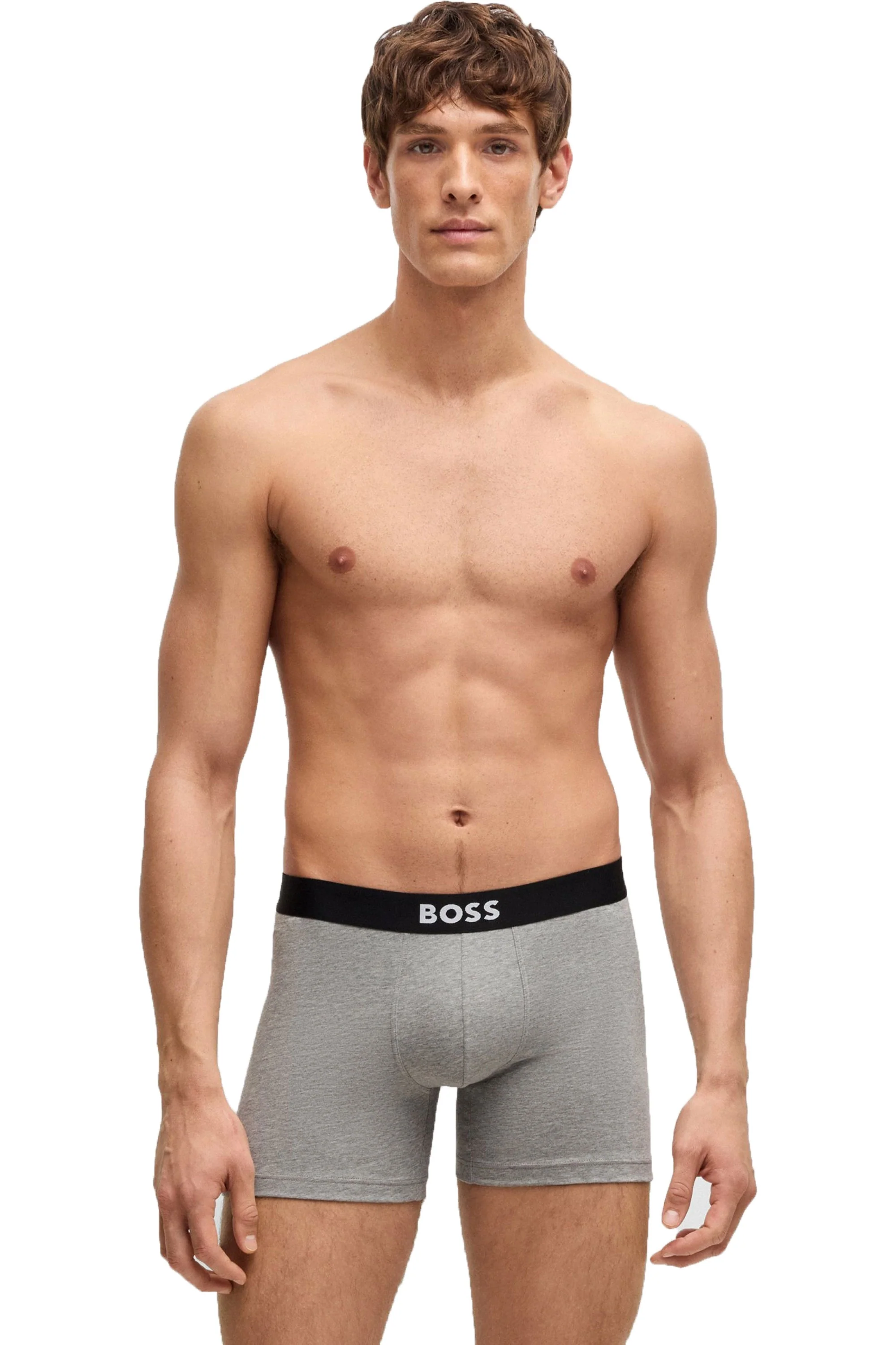 Boss Black 3 Pack D.beckham Boxer Briefs White/Grey/Black - Image 4