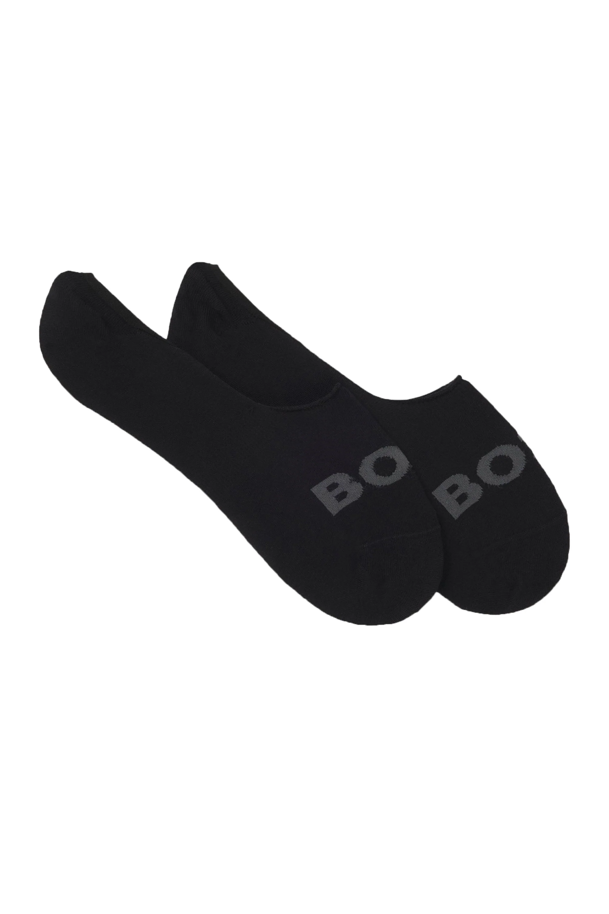 Boss Black 2 Pack Invisible Socks Black - Image 2