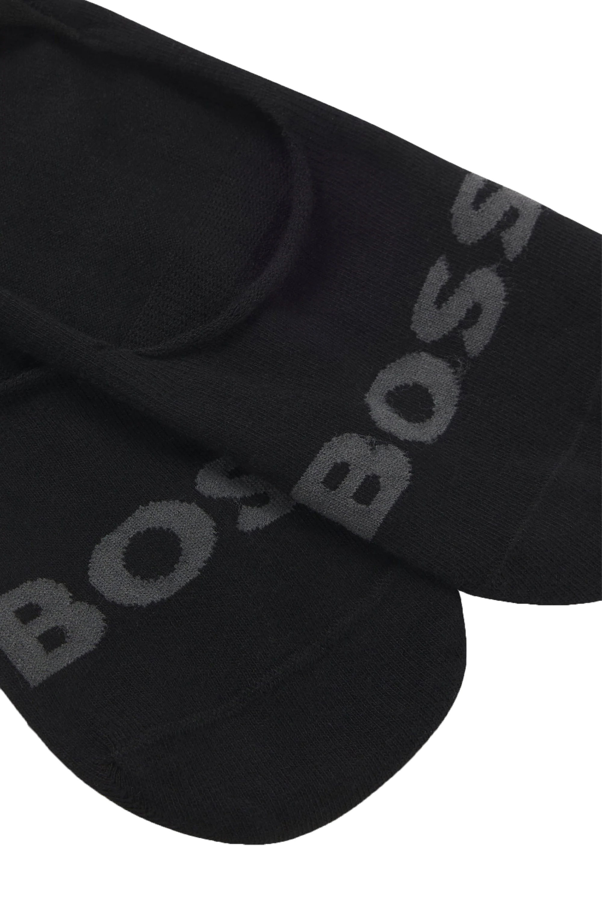 Boss Black 2 Pack Invisible Socks Black - Image 3