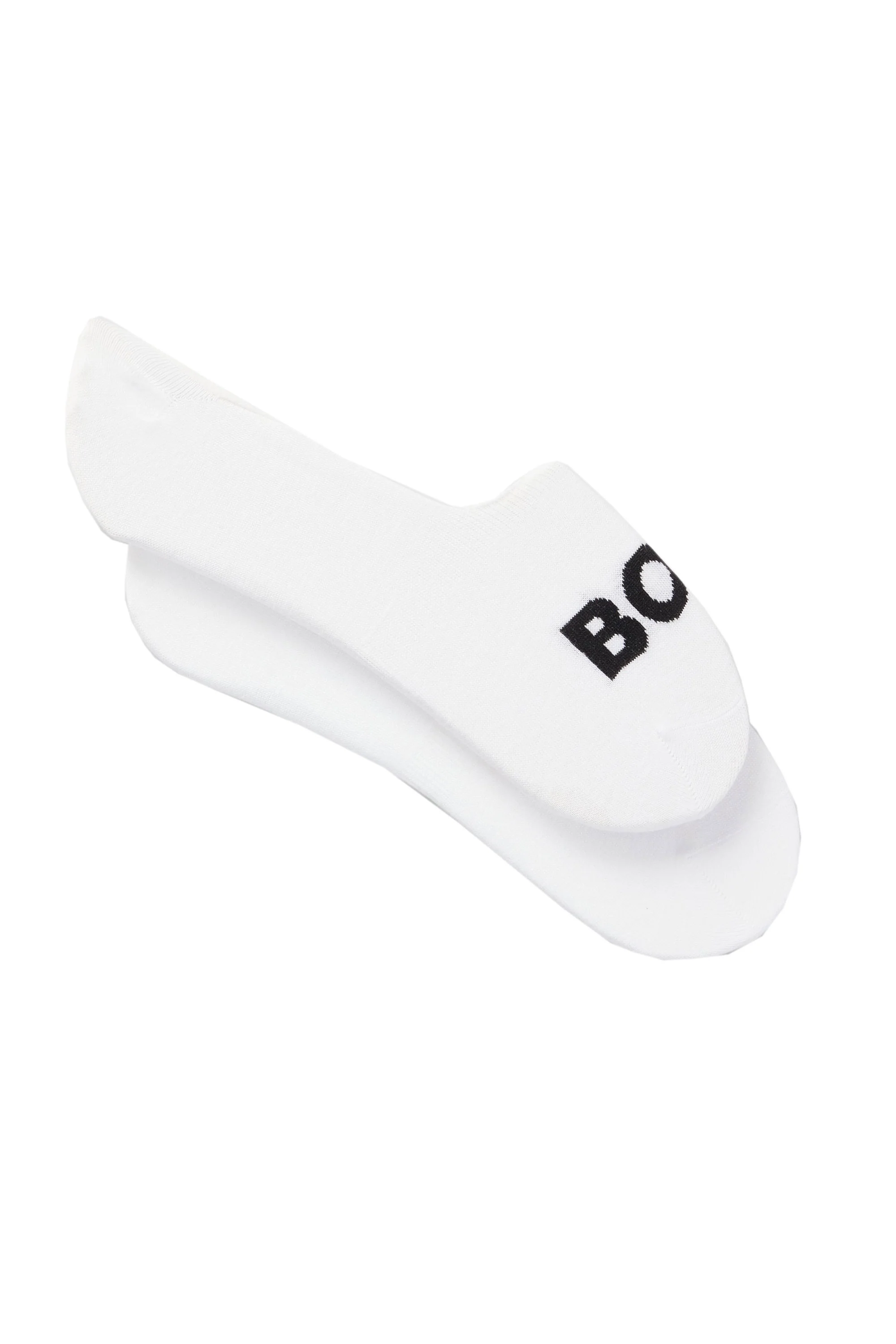 Boss Black 2 Pack Uni Logo Socks White - Image 2