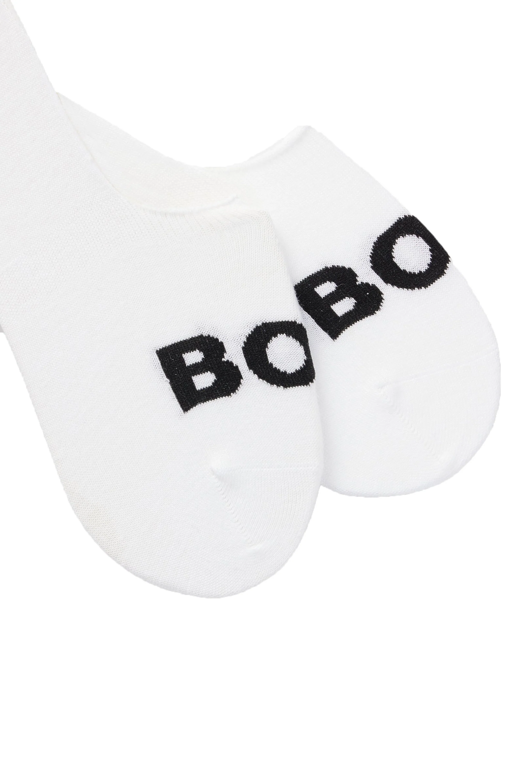 Boss Black 2 Pack Uni Logo Socks White - Image 3