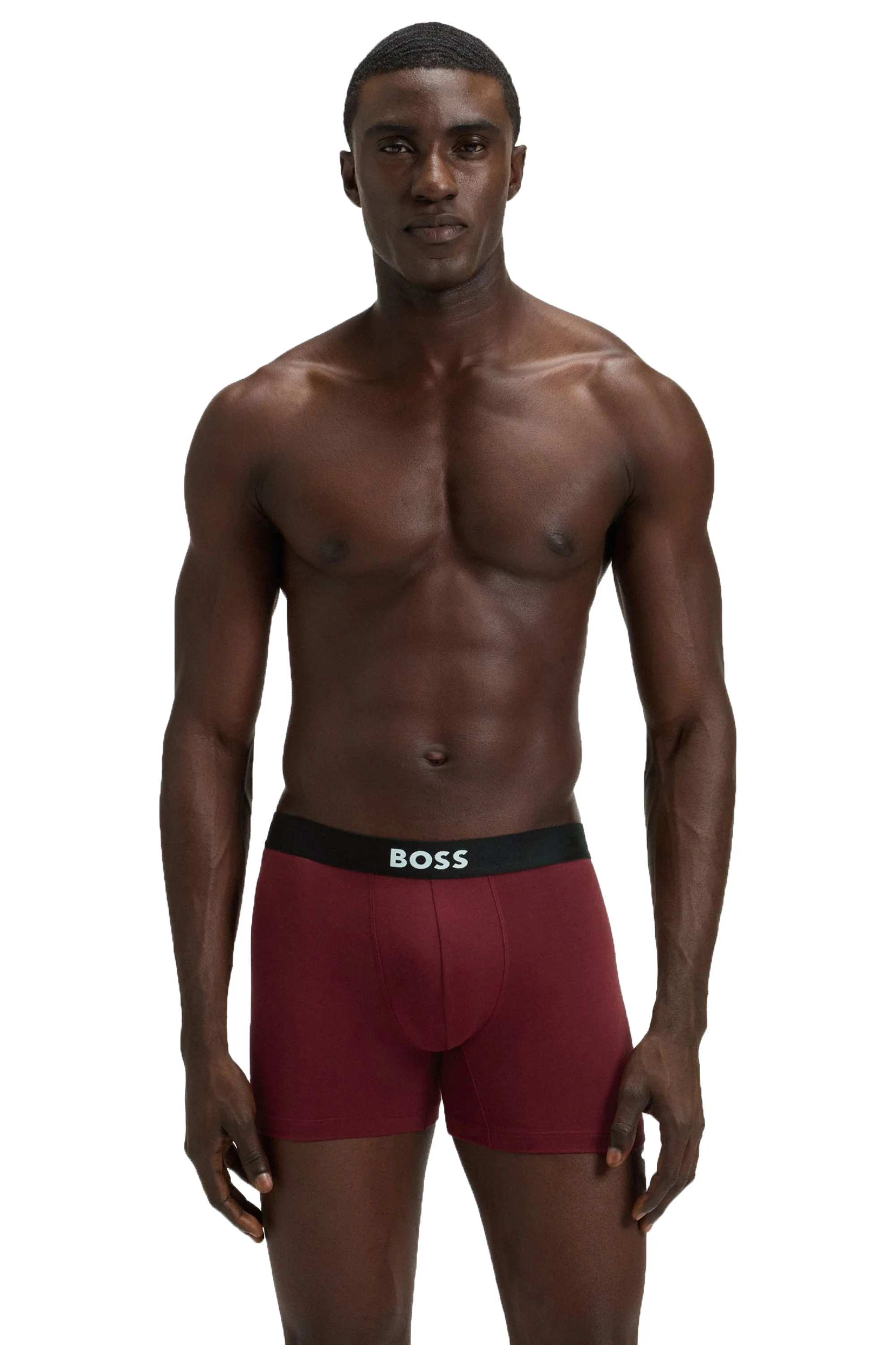 BOSS 3P D.BECKHAM BOXER BRIEFS Blue/Navy/Red - Image 2
