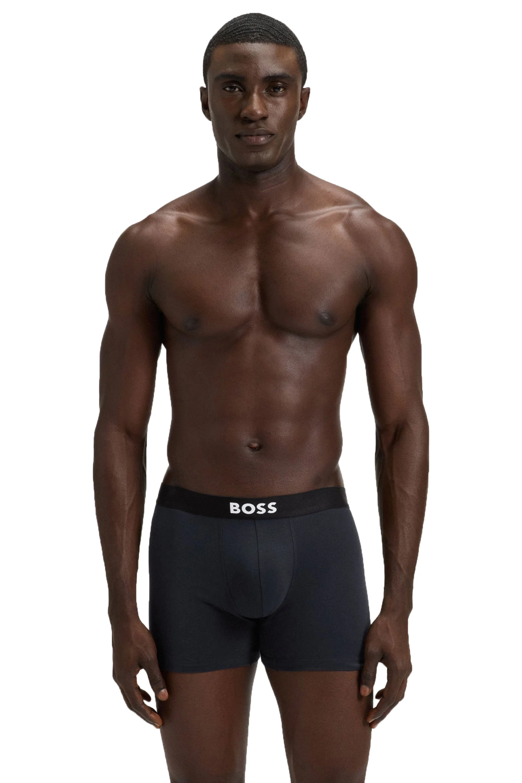 BOSS 3P D.BECKHAM BOXER BRIEFS Blue/Navy/Red - Image 3