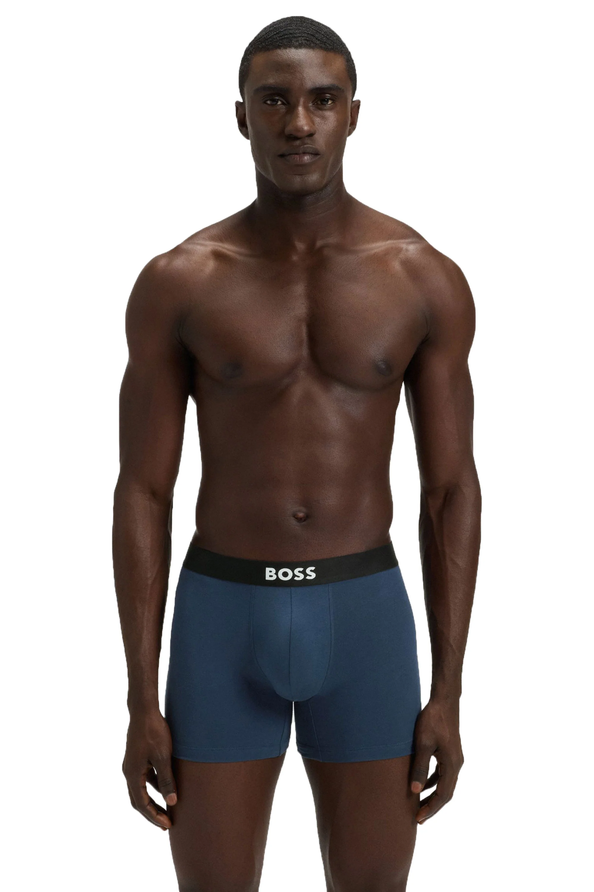 BOSS 3P D.BECKHAM BOXER BRIEFS Blue/Navy/Red - Image 4