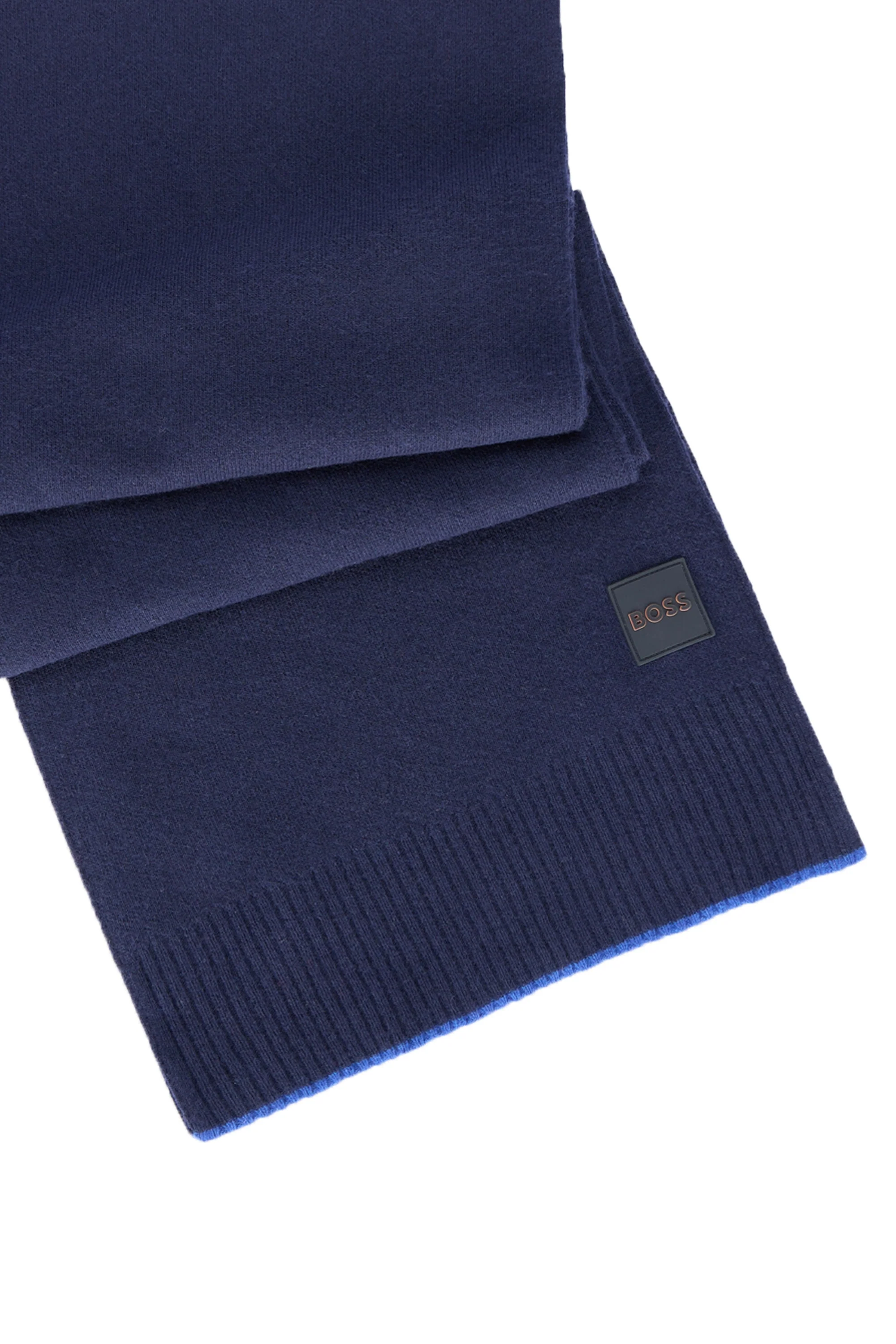 Boss Orange Armato Scarf & Hat Set Dark Blue - Image 3