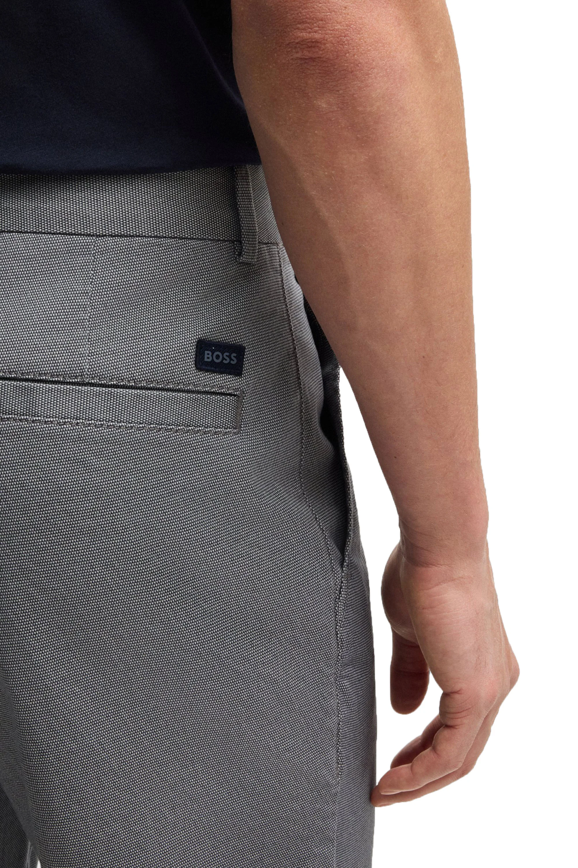Boss Black H-Kane Casual Cotton Chino Dark Blue - Image 3