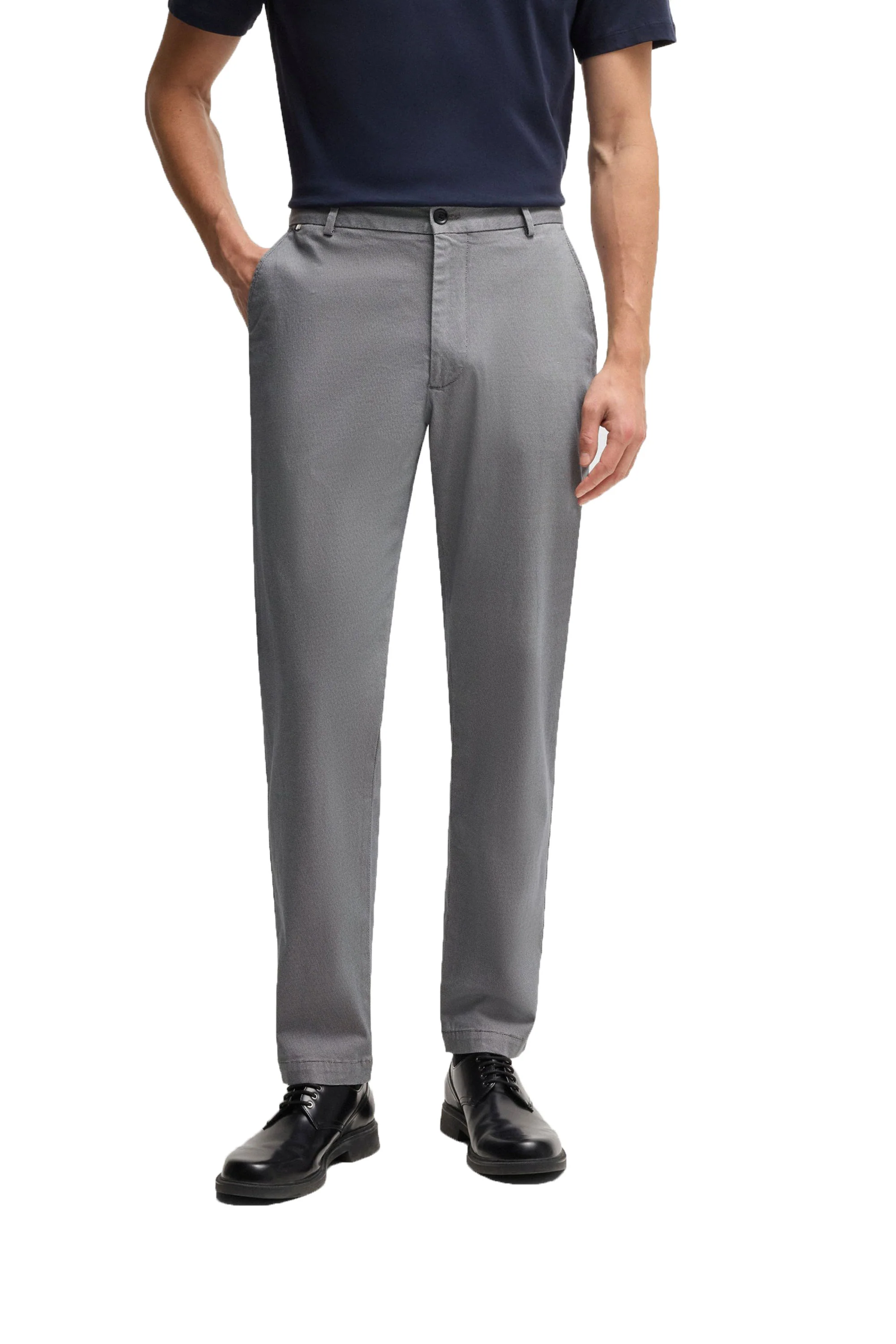 Boss Black H-Kane Casual Cotton Chino Dark Blue - Image 4