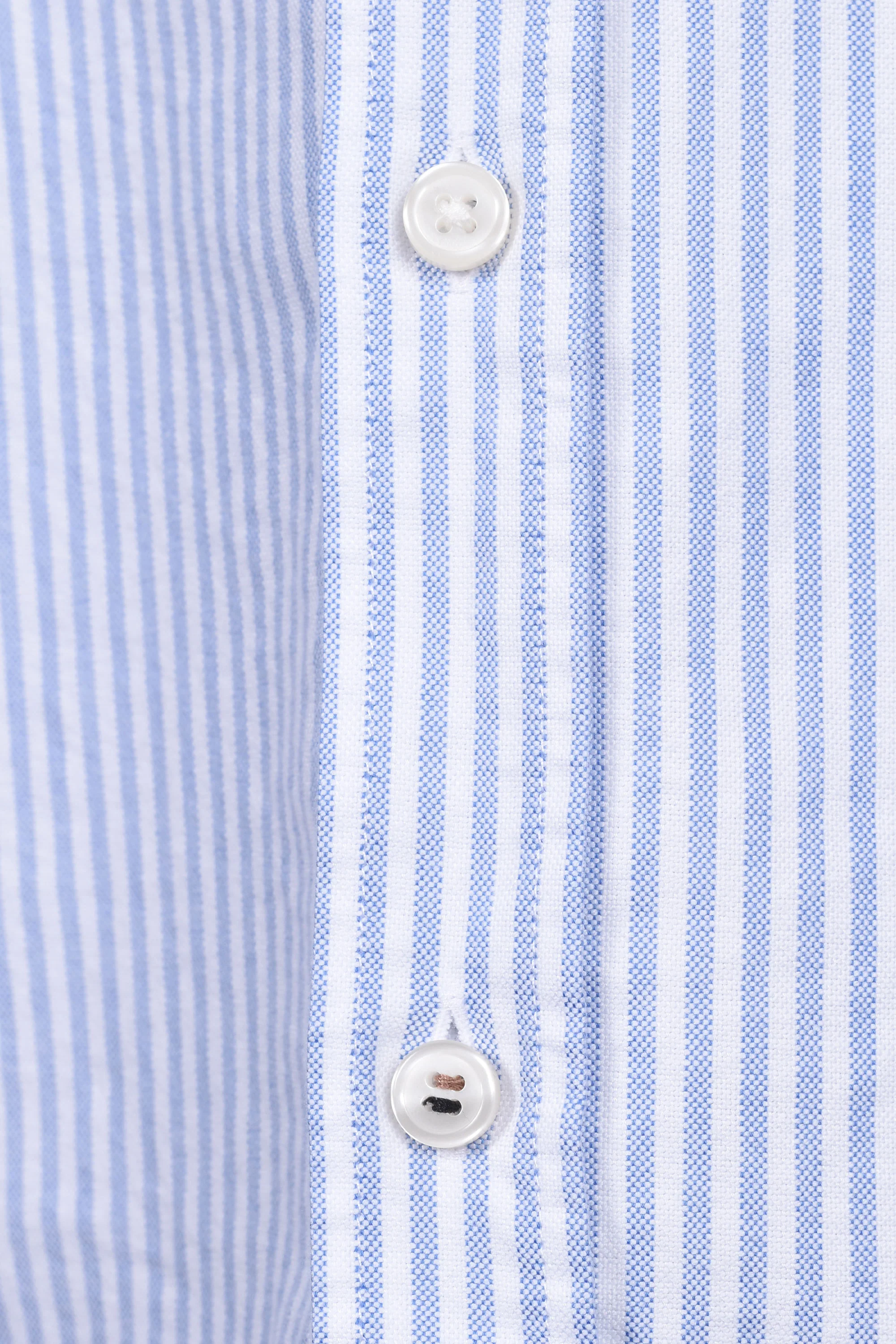 Boss Black H Liam Stripe Oxford Shirt Light Pastel Blue - Image 4