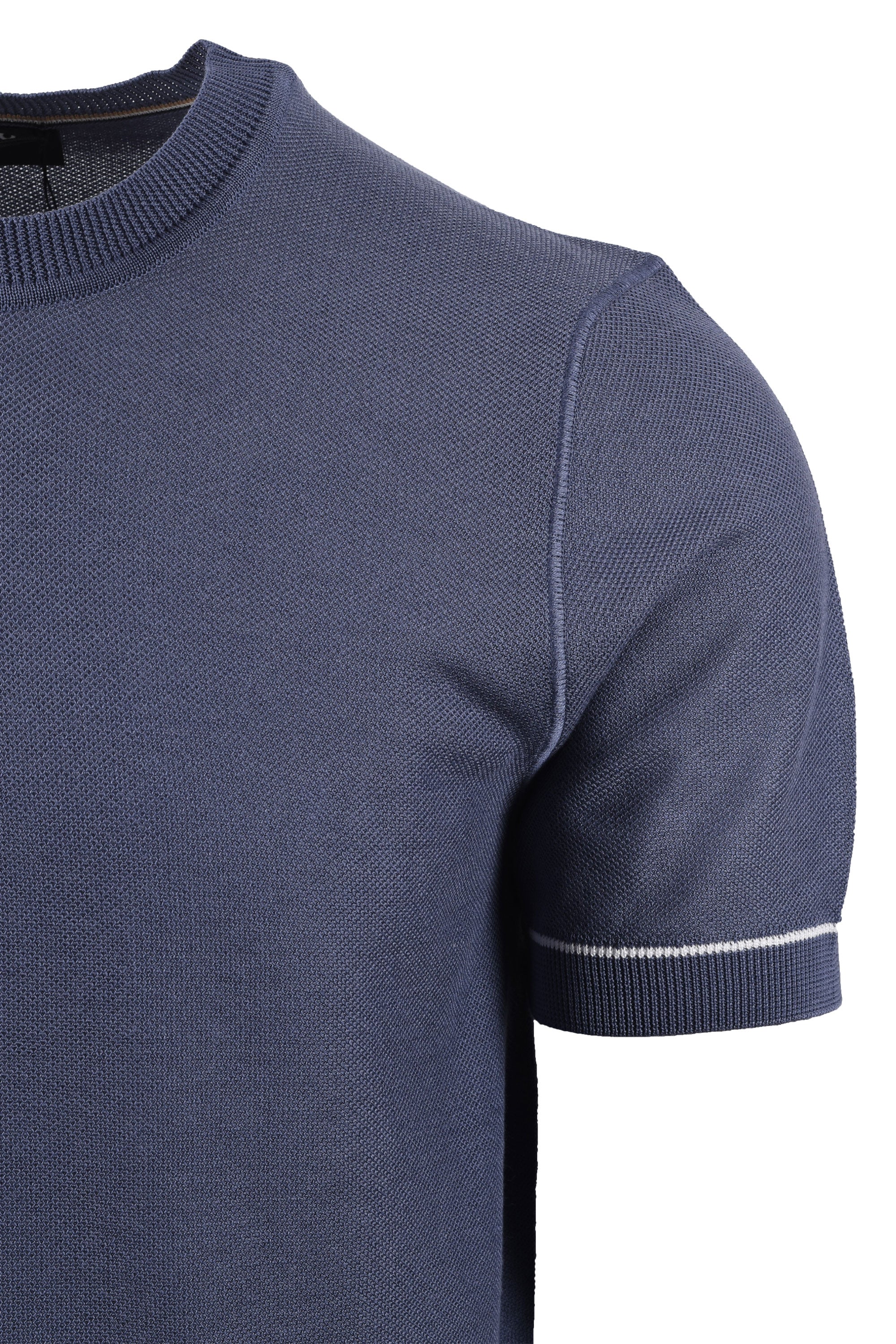 Boss Black H NALON KNITTED T-SHIRT OPEN BLUE - Image 2