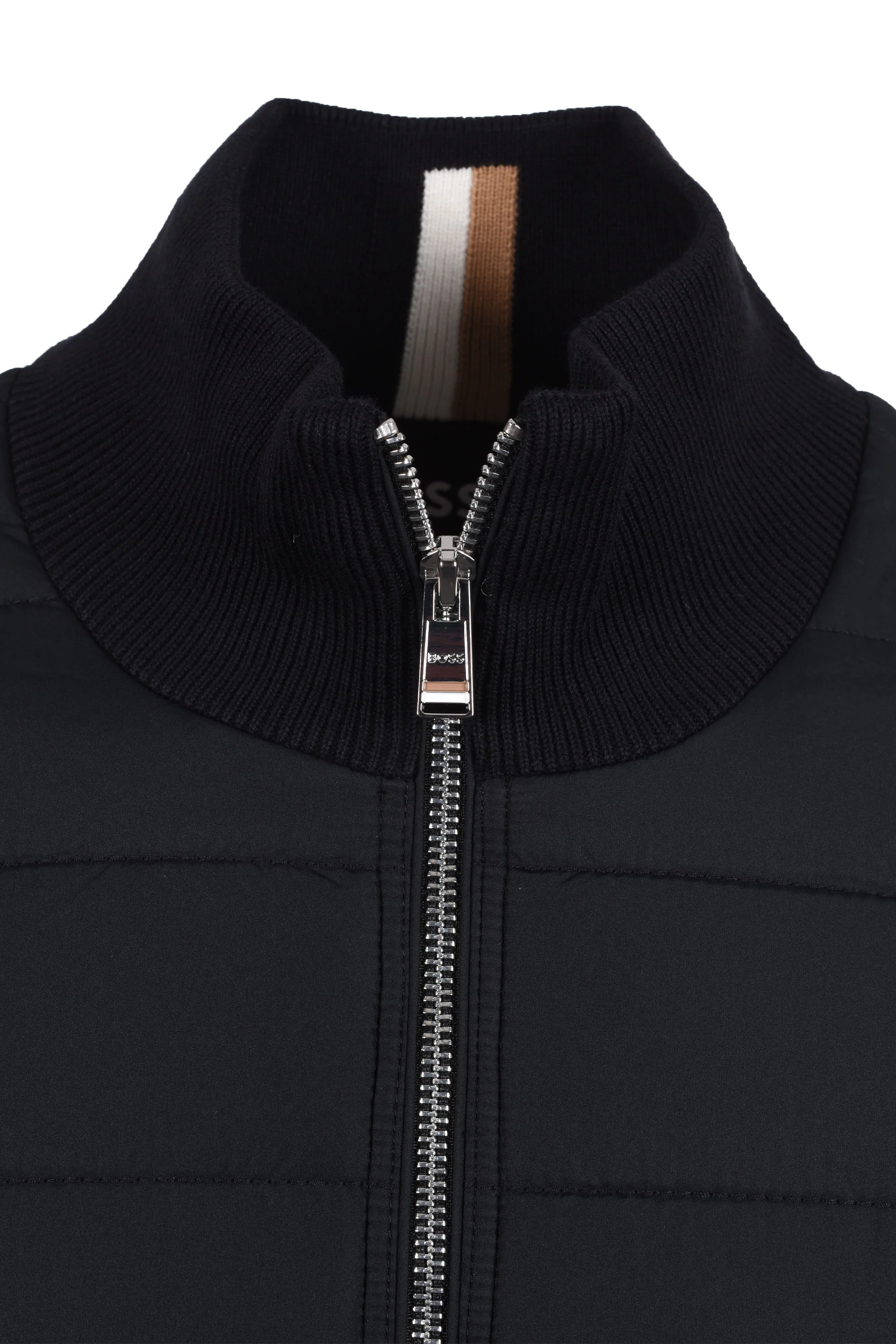 Boss Black Hernesto Mix-Media Jacket Black - Image 2