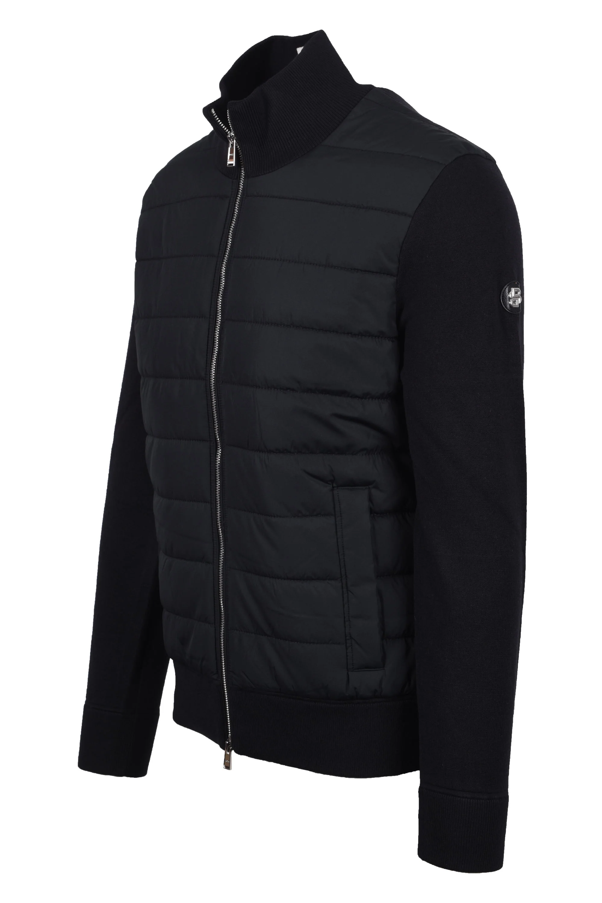 Boss Black Hernesto Mix-Media Jacket Black - Image 3