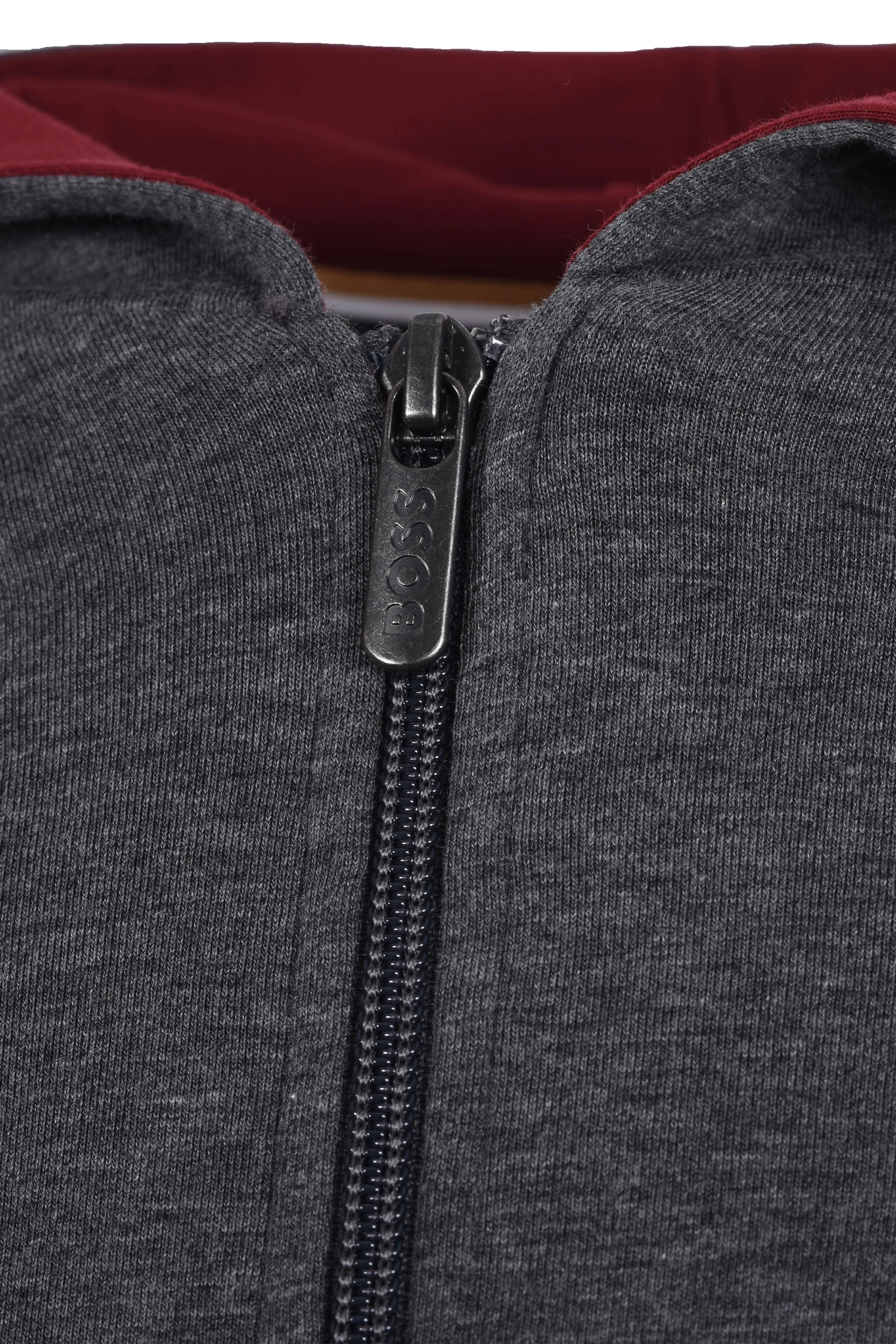 Boss Black Mix & Match Lounge-wear Full Zip Charcoal - Image 3