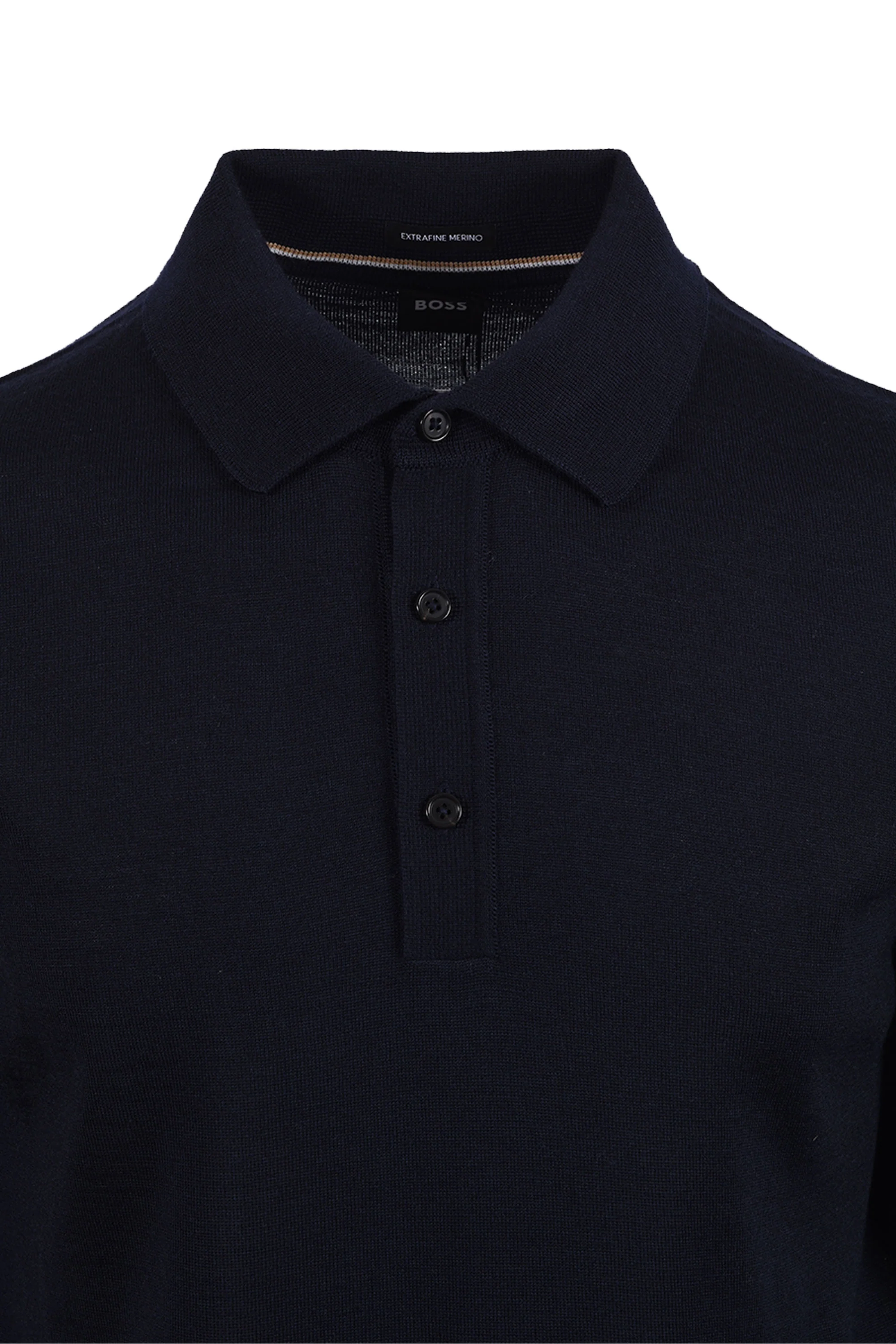 Boss Black BOSS NOLANO KNITTED POLO DARK BLUE - Image 2