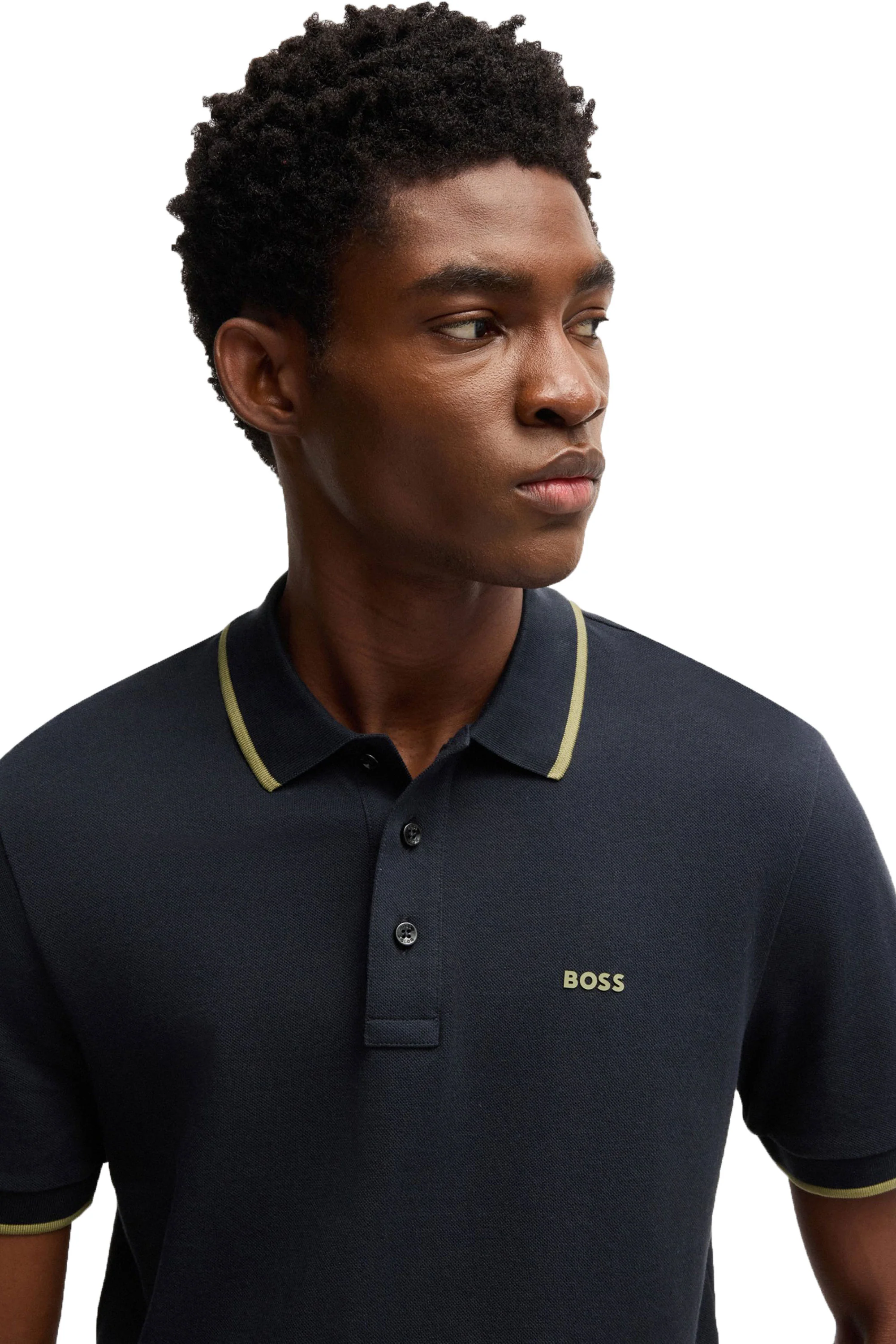 Boss Black Parlay 190 Polo Shirt Navy - Image 2