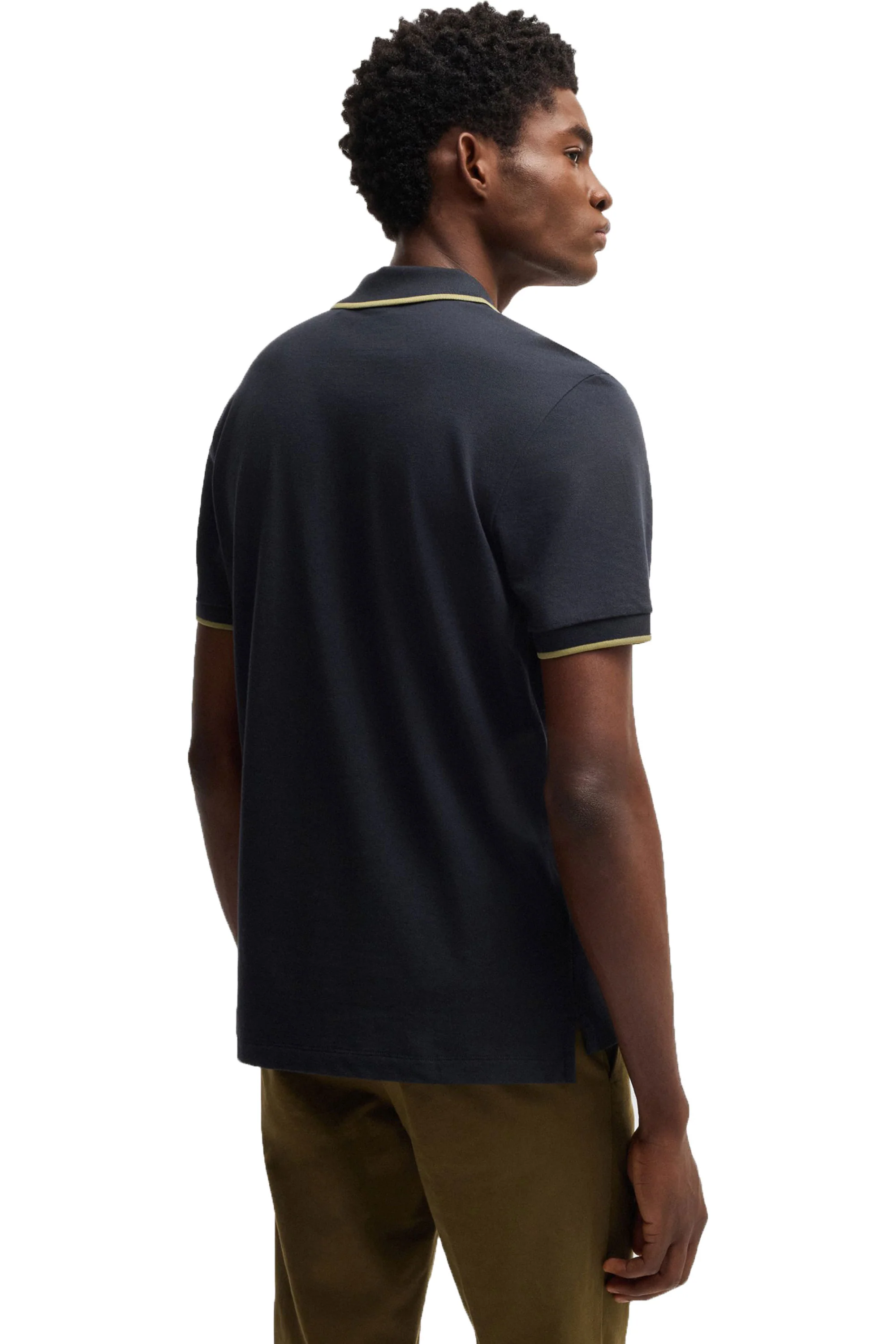 Boss Black Parlay 190 Polo Shirt Navy - Image 3