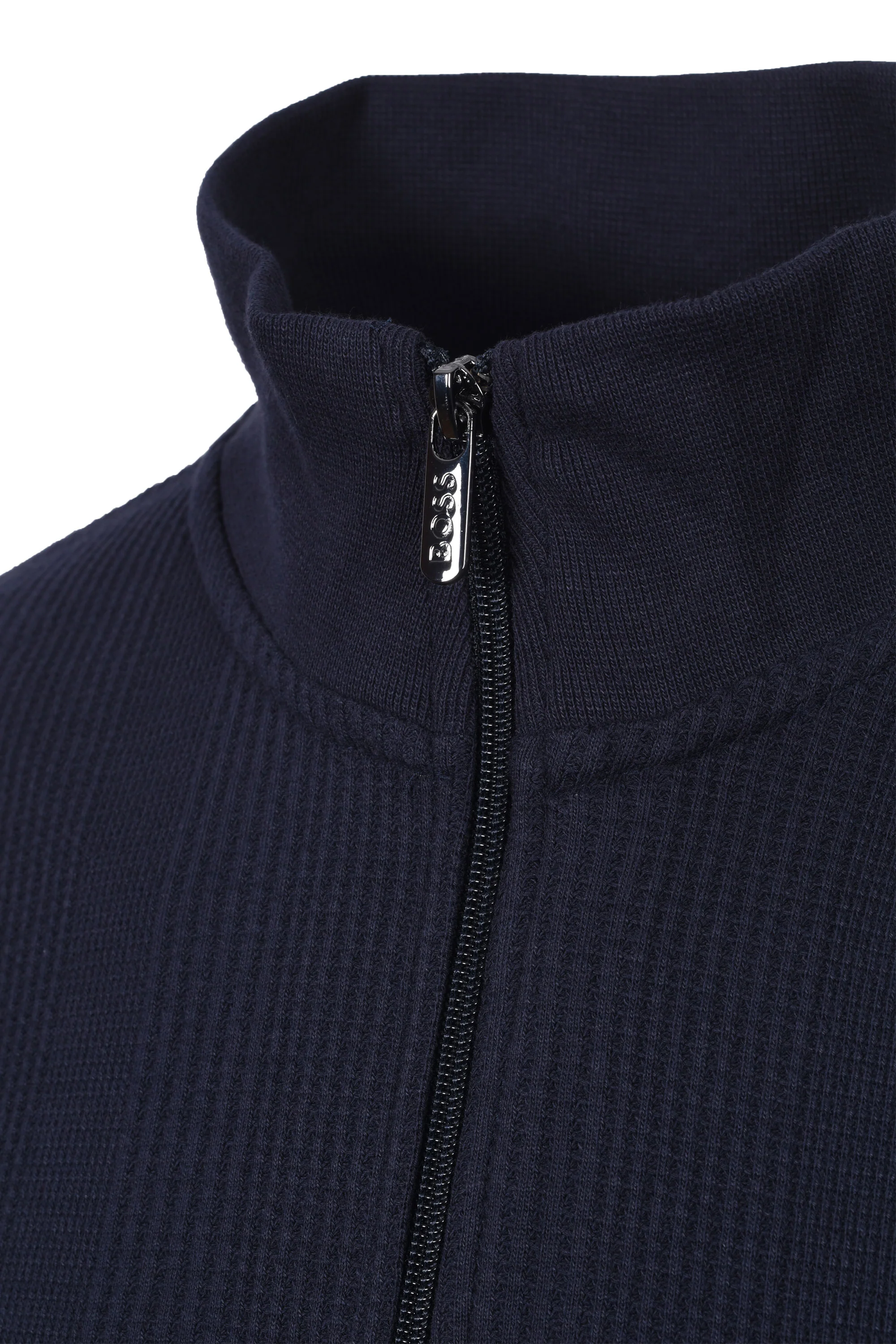 Boss Black STRUCTURE HALF ZIP DARK BLUE - Image 3