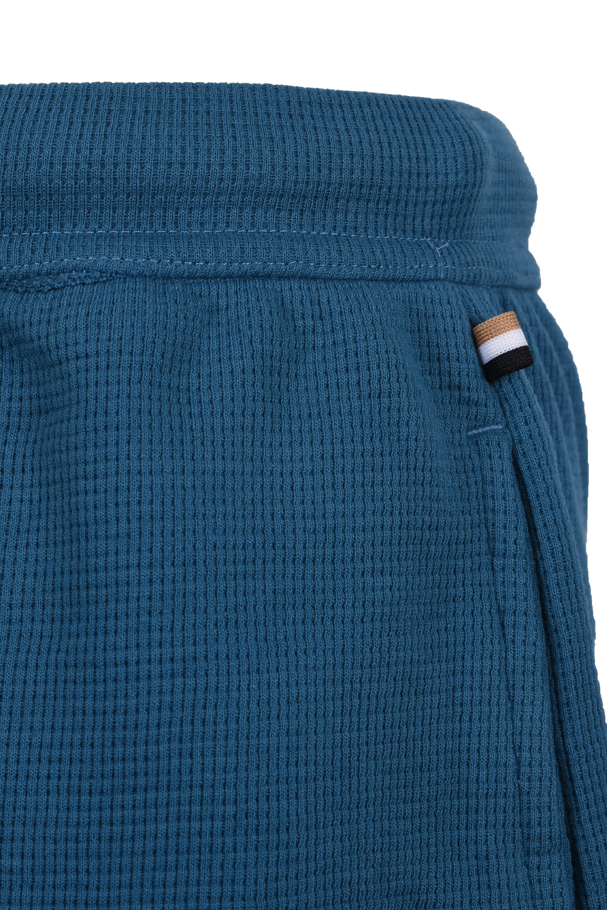 Boss Black WAFFLE SHORTS OPEN BLUE - Image 2
