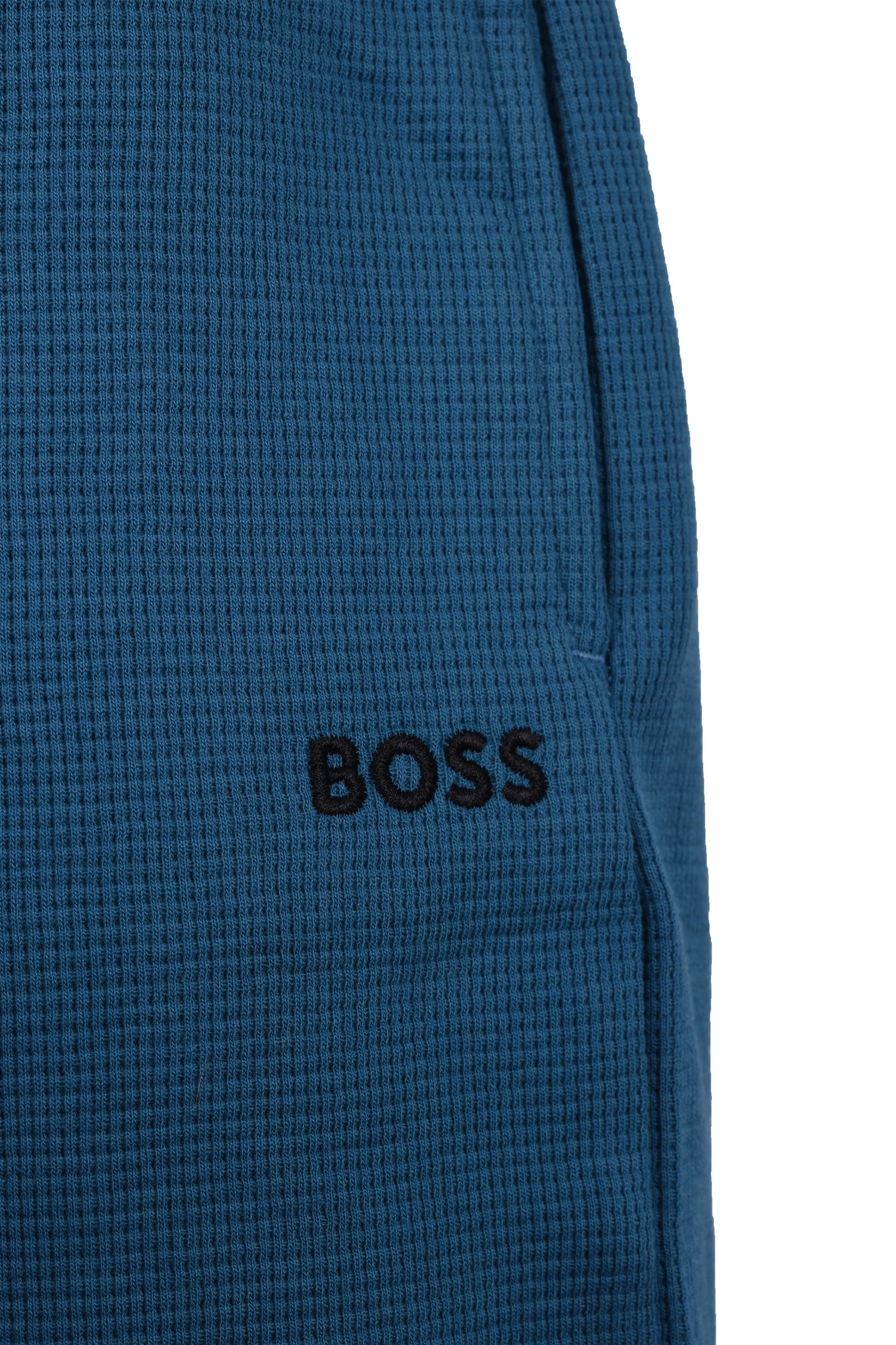 Boss Black WAFFLE SHORTS OPEN BLUE - Image 3