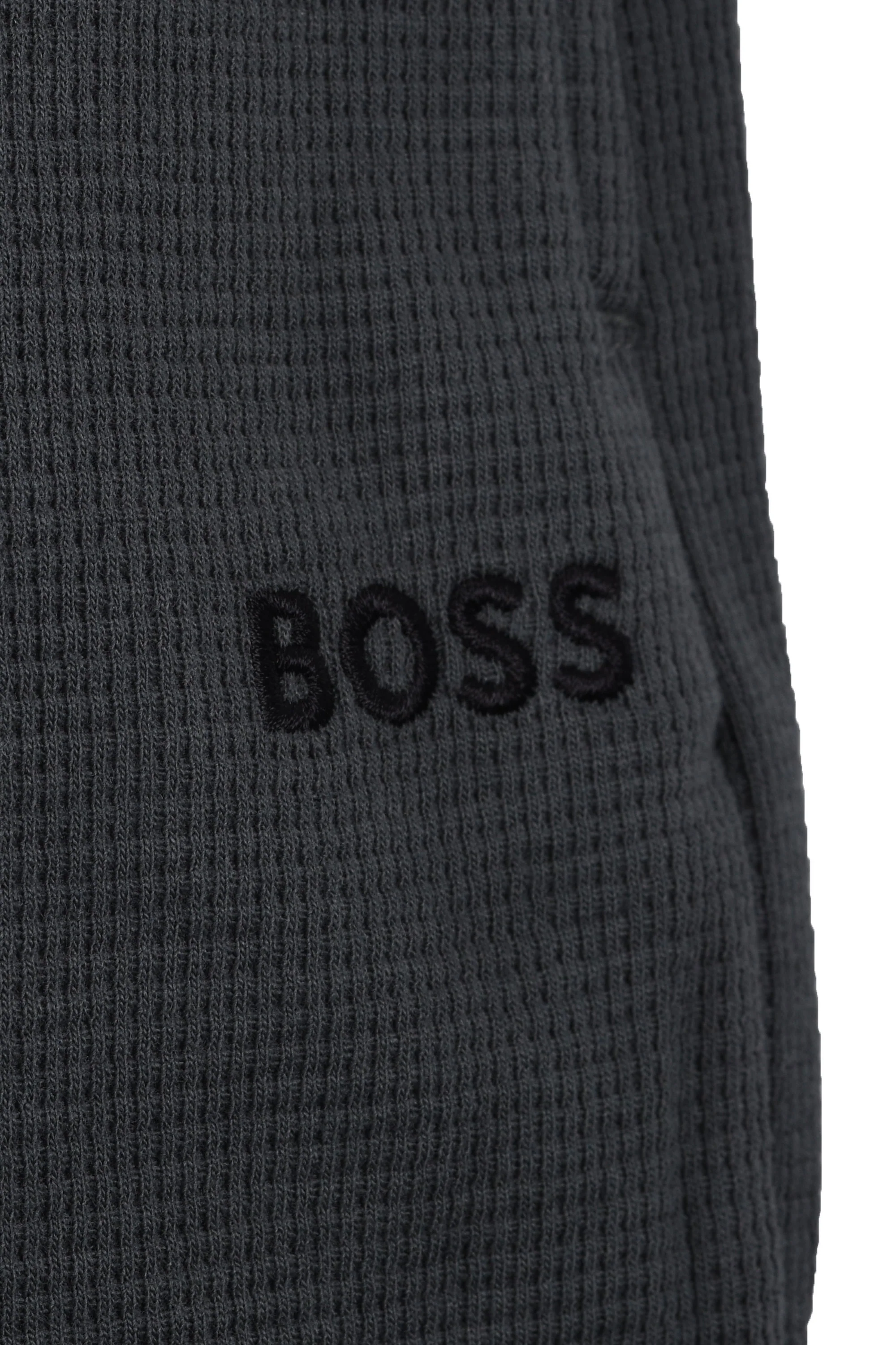Boss Black WAFFLE SHORTS OPEN GREEN - Image 3