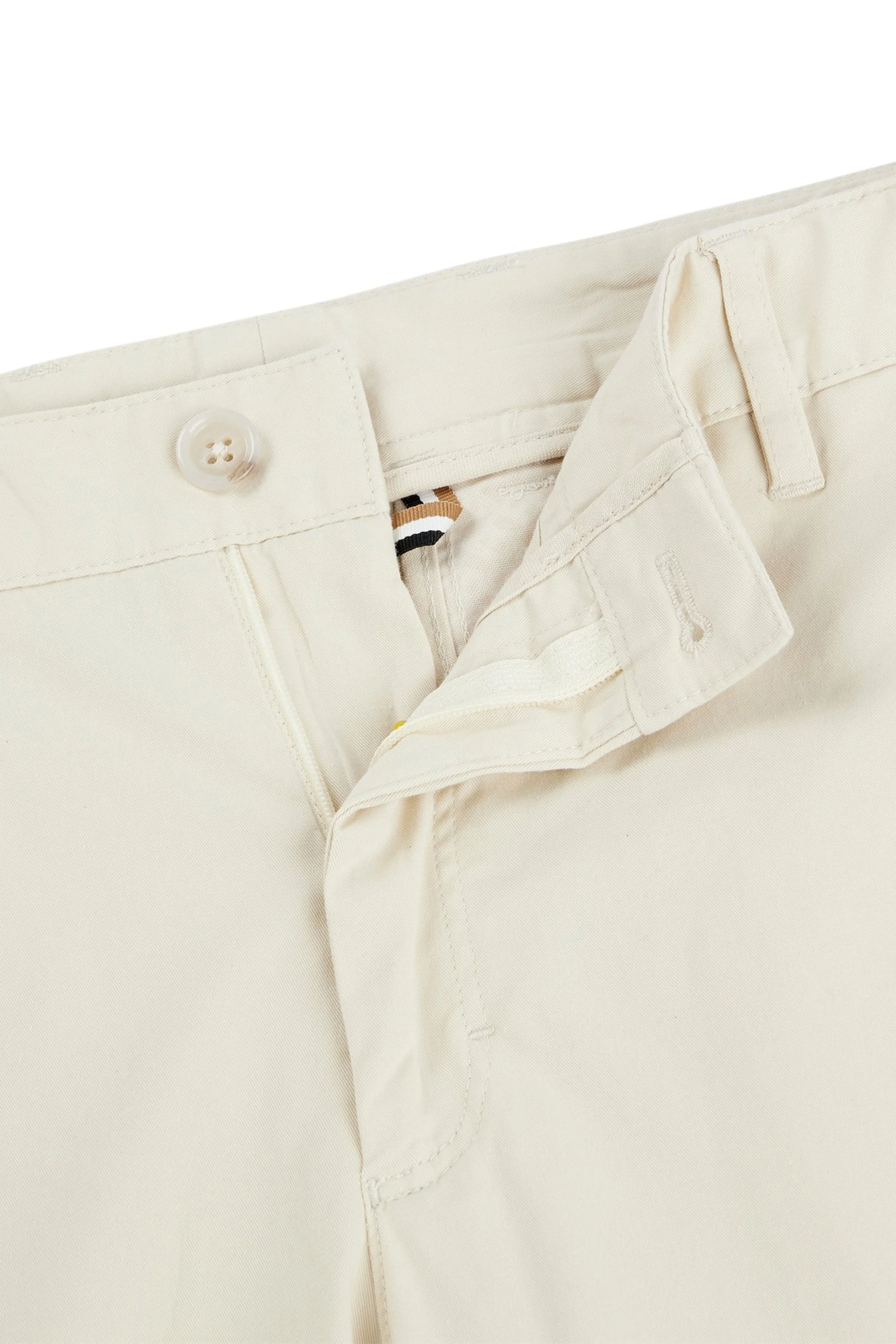 Boss Black c-genius-w-2337 Cotton Trousers Open White - Image 2