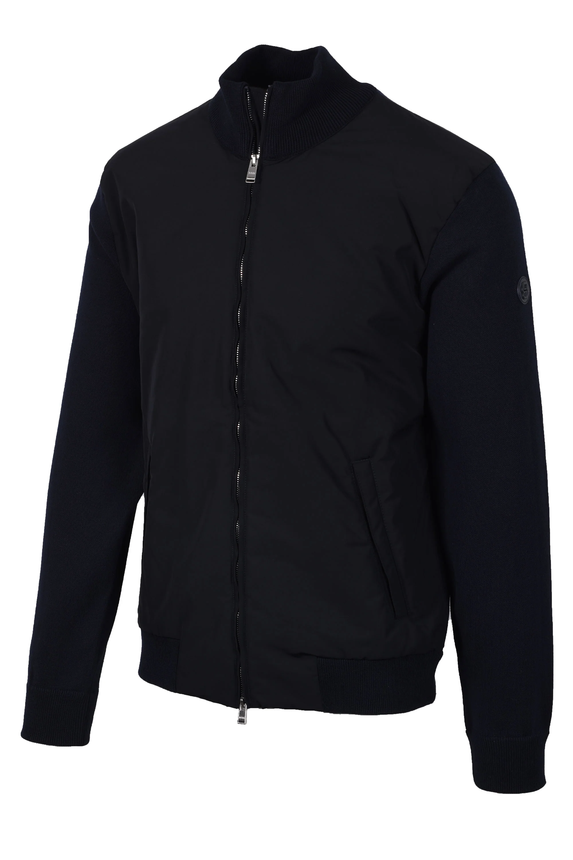 Boss Black Ibaio Mix-Media Jacket Dark Blue - Image 2