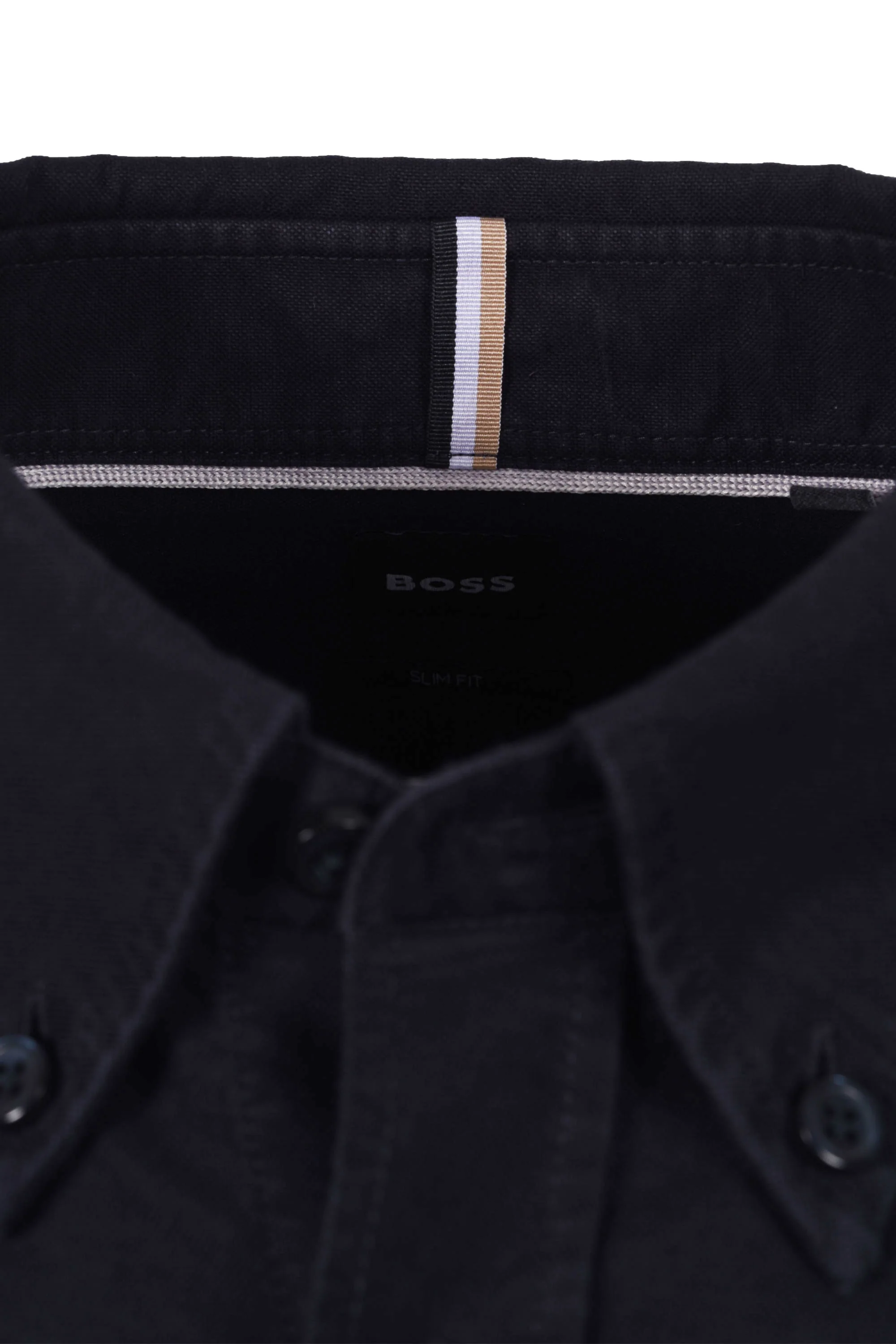 Boss Black H Roan Casual Oxford Shirt Dark Blue - Image 3