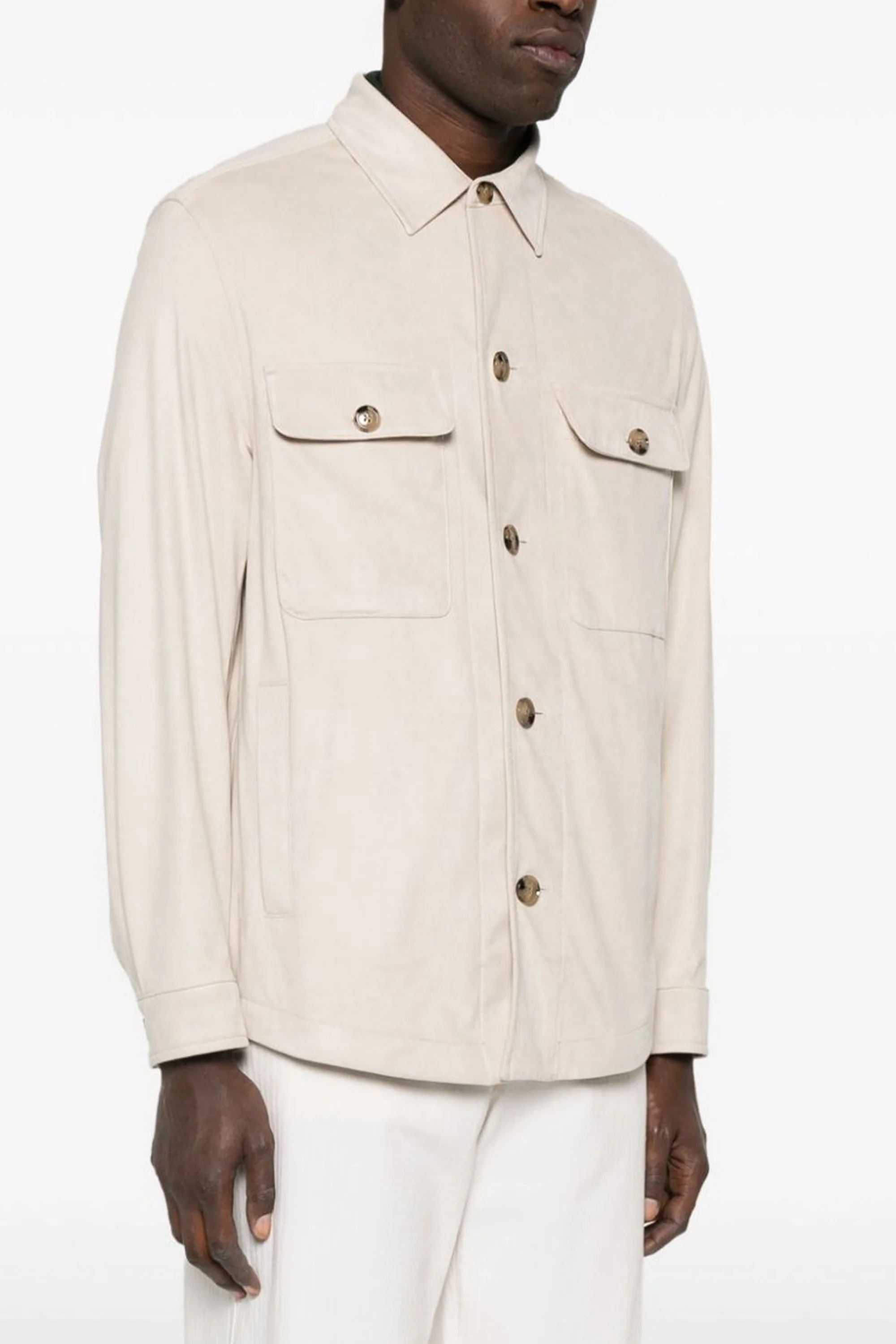 Boss C-carper-os-244 Overshirt Open White - Image 3