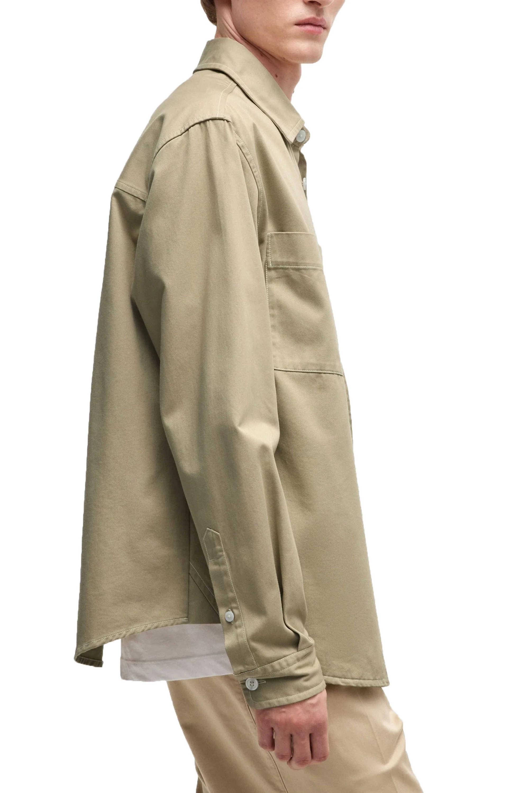 Boss C-owen Overshirt Light Beige - Image 3