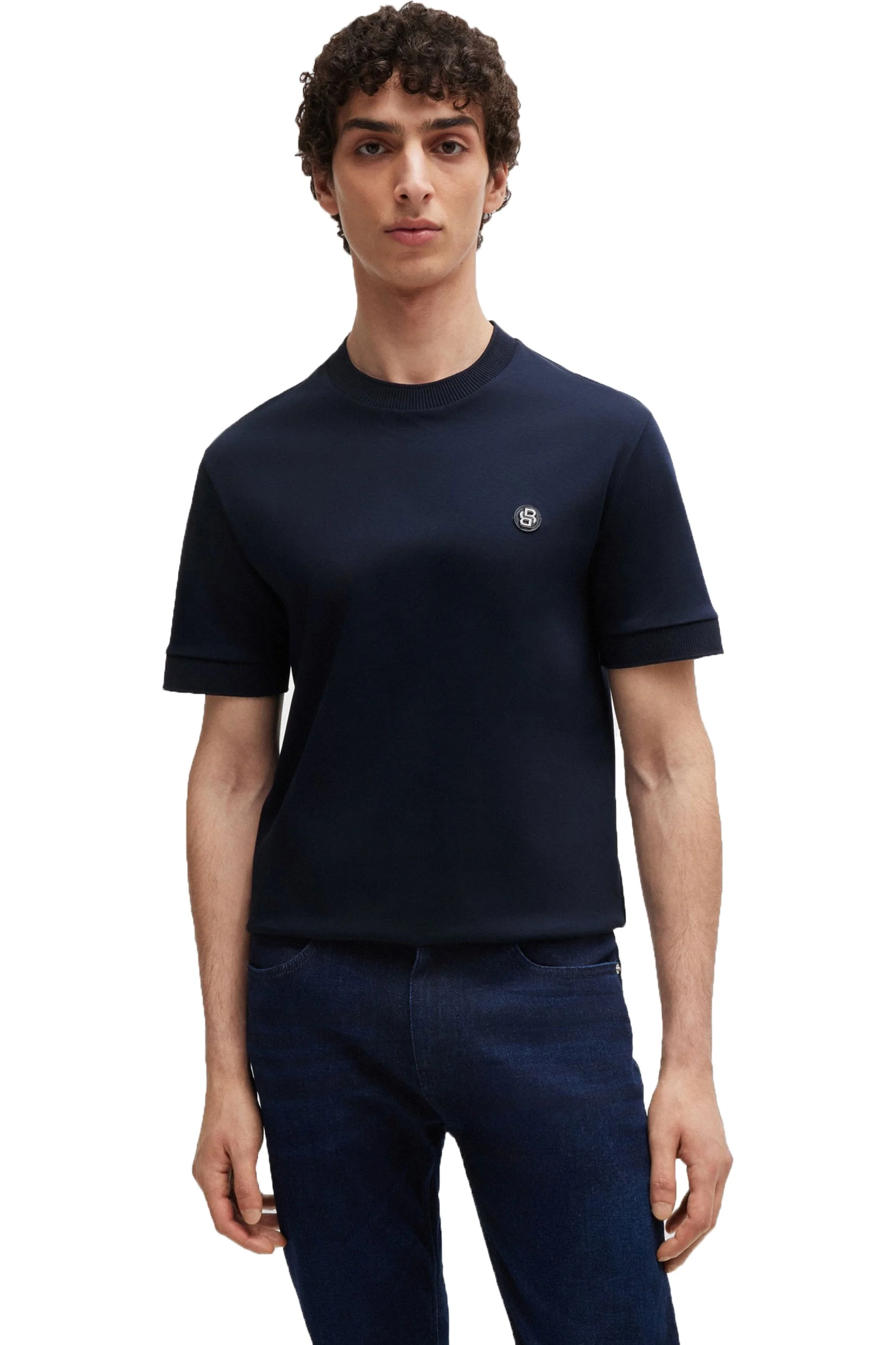 Boss C-taut 01 T-shirt Dark Blue - Image 3
