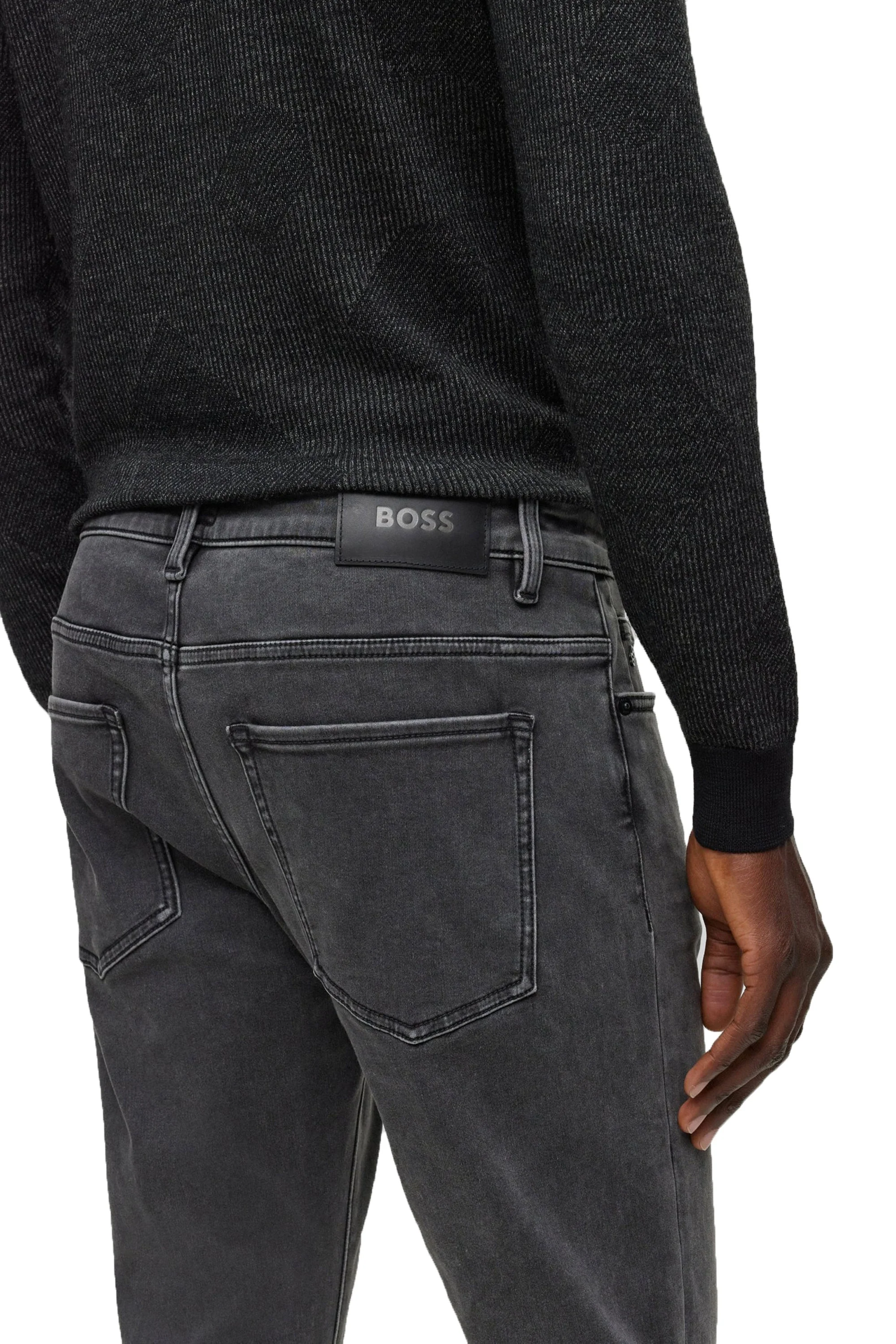 Boss Delaware3-1 Jeans Silver - Image 3