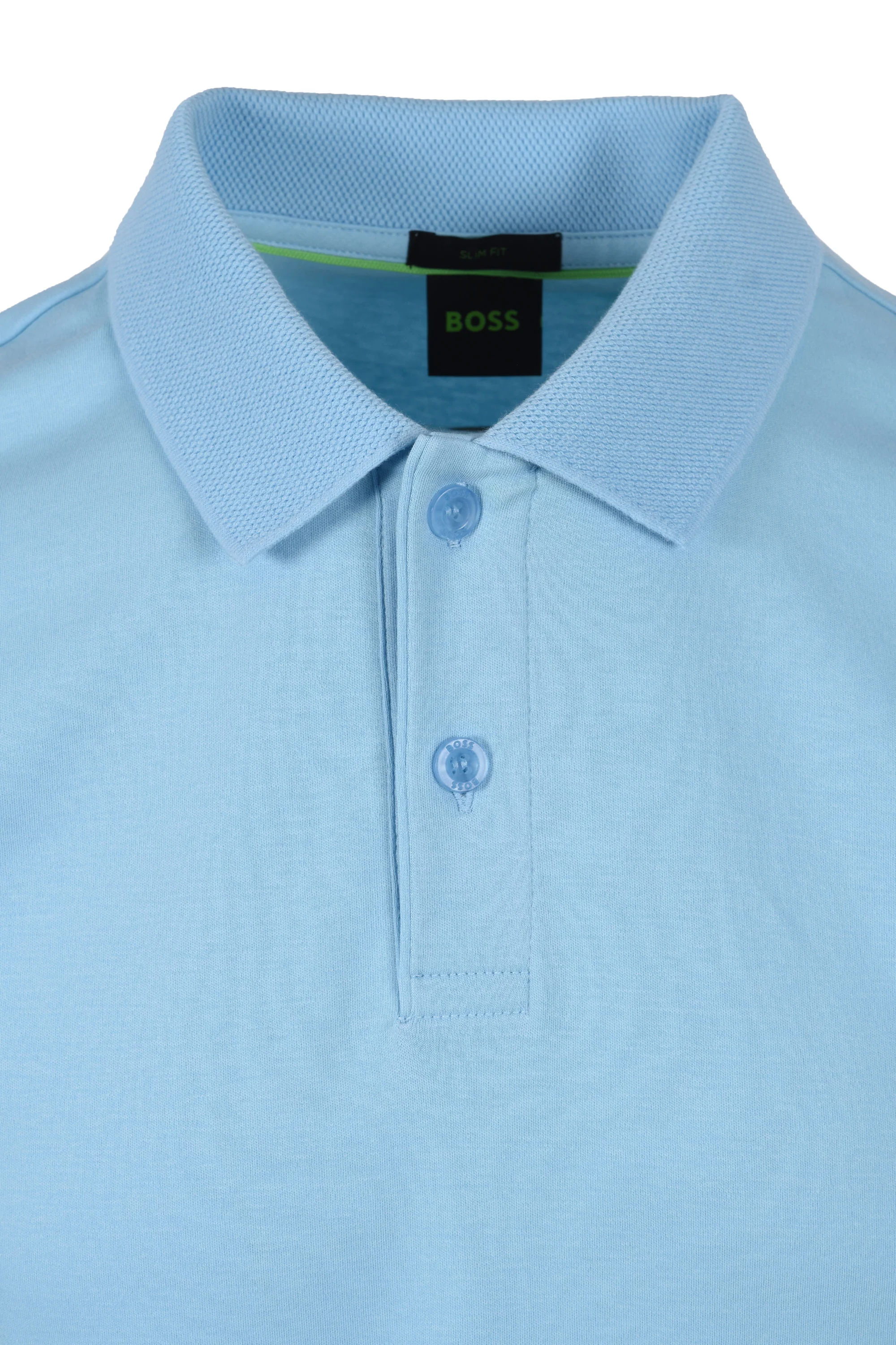 Boss Green Polo Zone Light Pastel Blue - Image 2