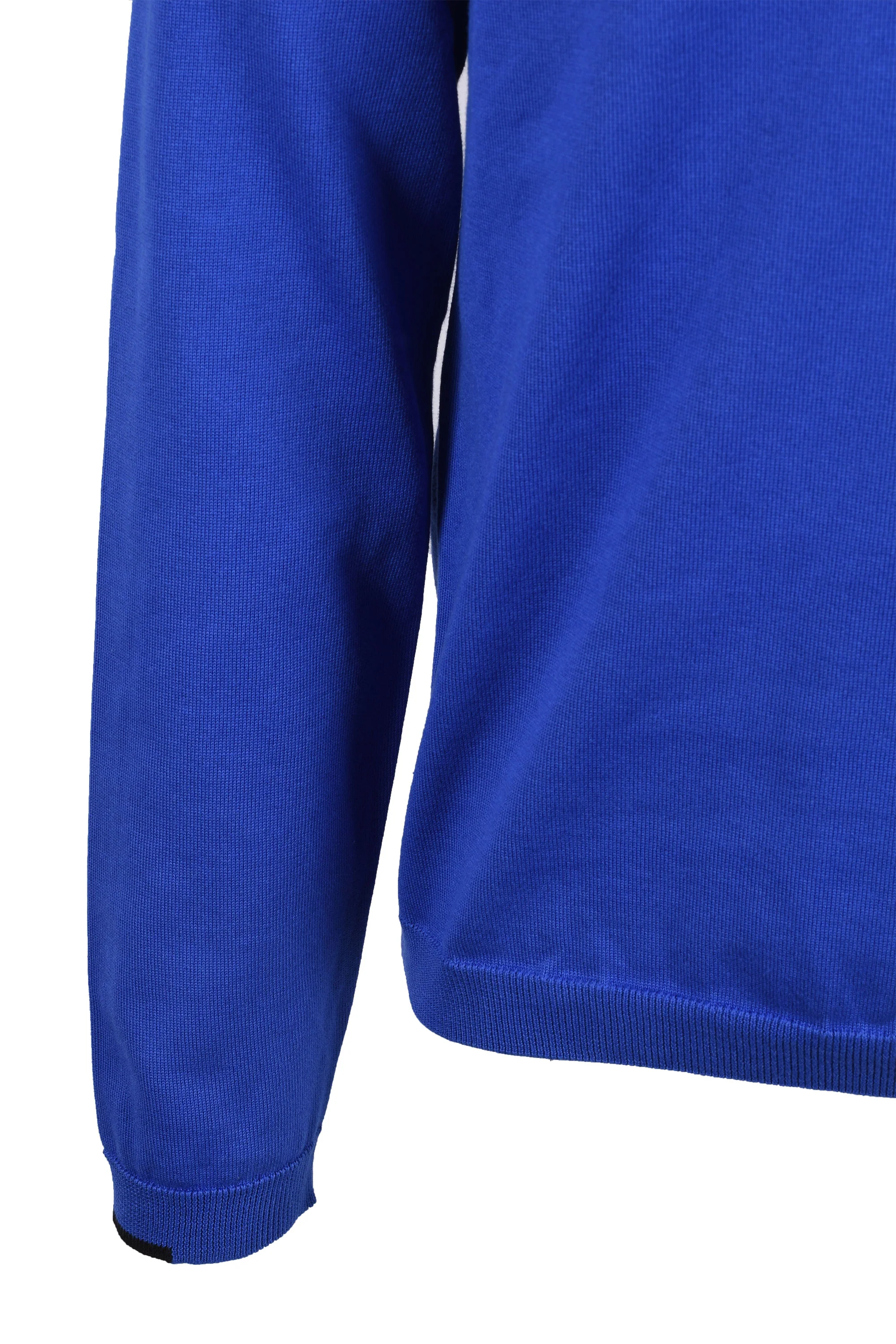 Boss Green KN Ever Knitted Polo Shirt Medium Blue - Image 3