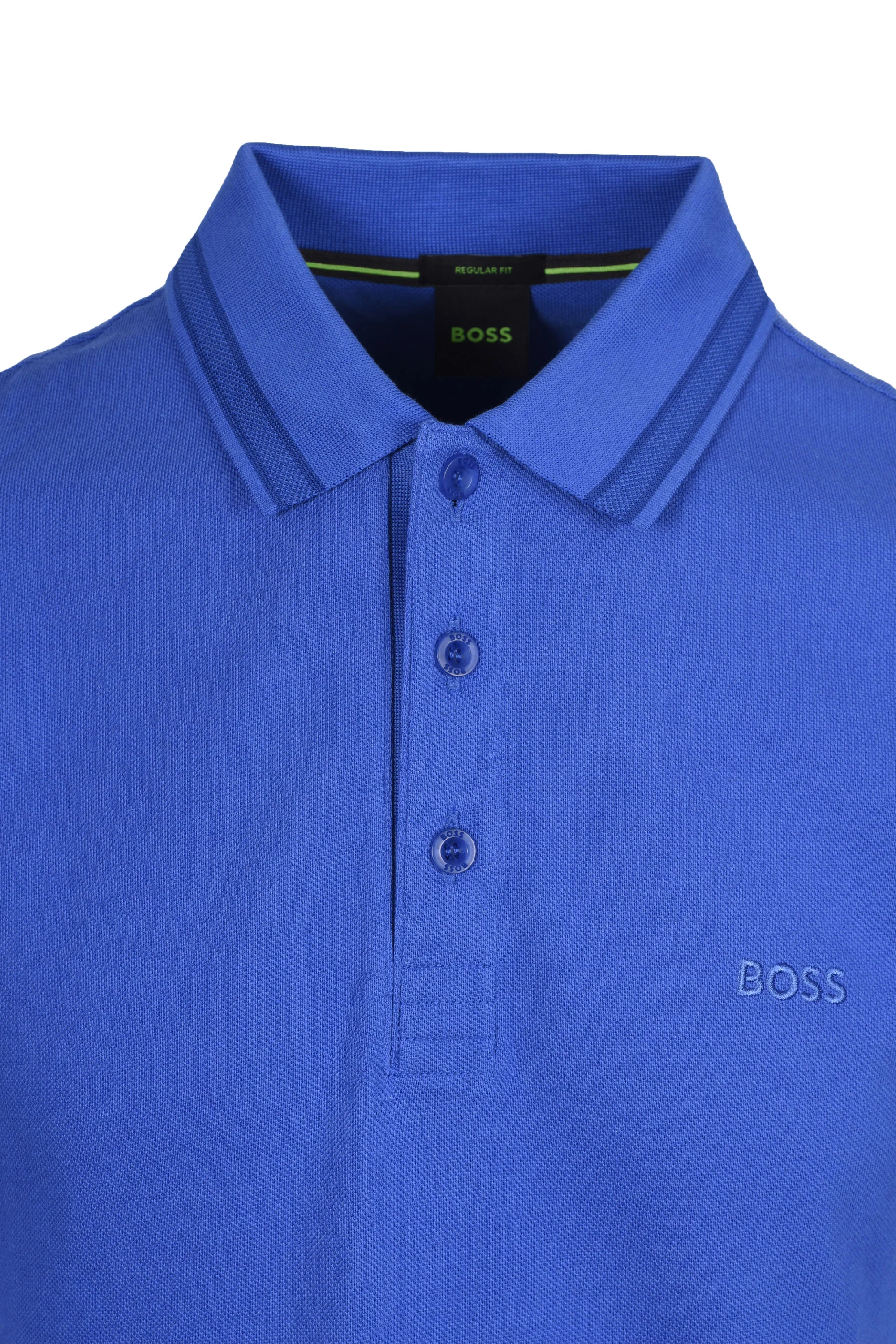 Boss Green Paddy Polo Shirt Medium Blue - Image 2