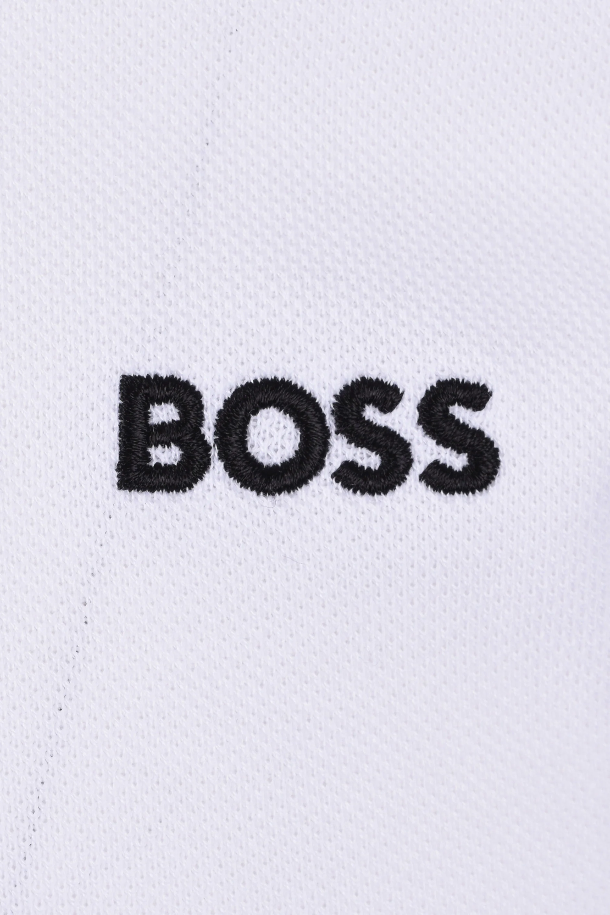 Boss Green Paddy Polo Open White with Blue - Image 3