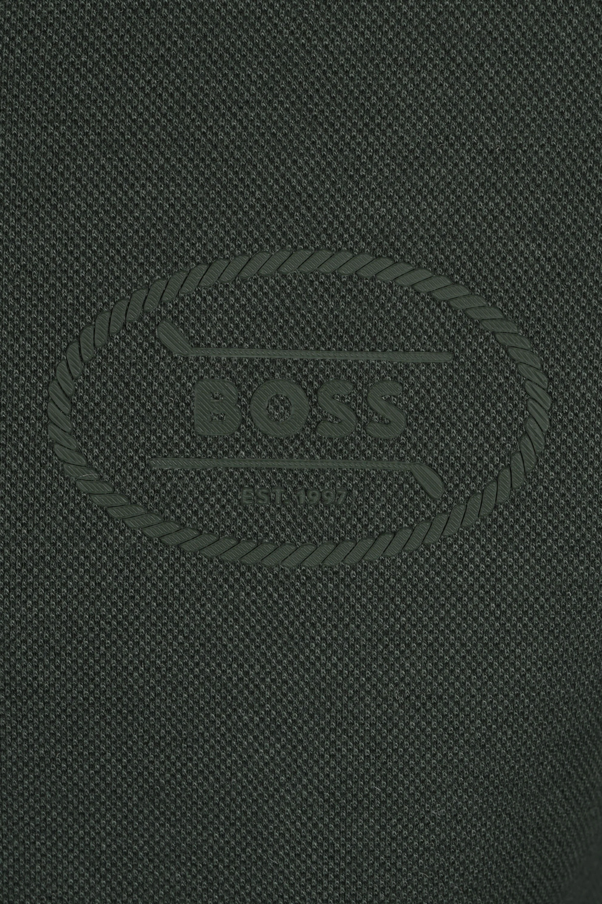 Boss Green Seth Heritage Full Zip Knitwear Open Green - Image 3