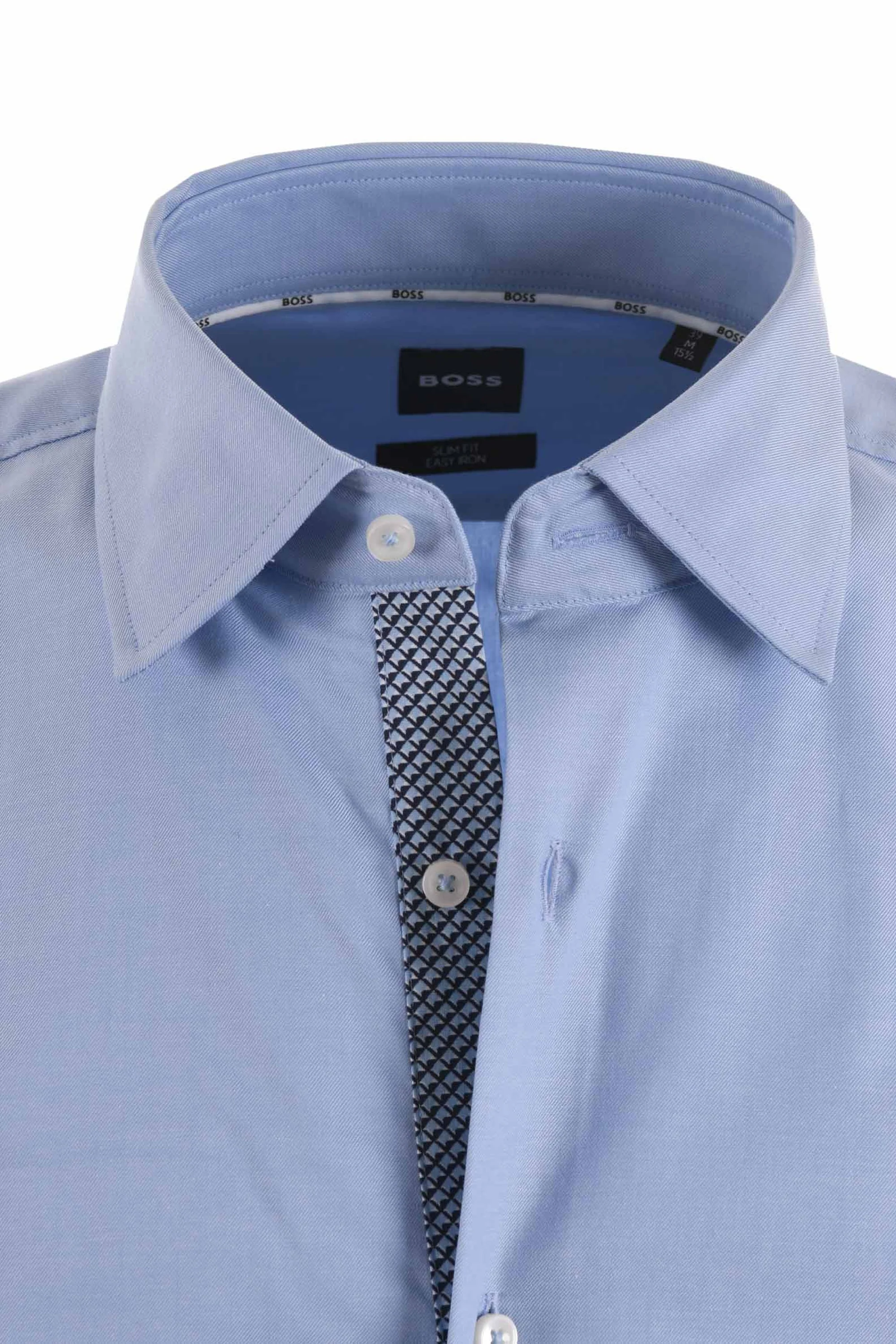 Boss H-hank-kent-c6-242 Long Sleeved Shirt Light Pastel Blue - Image 3