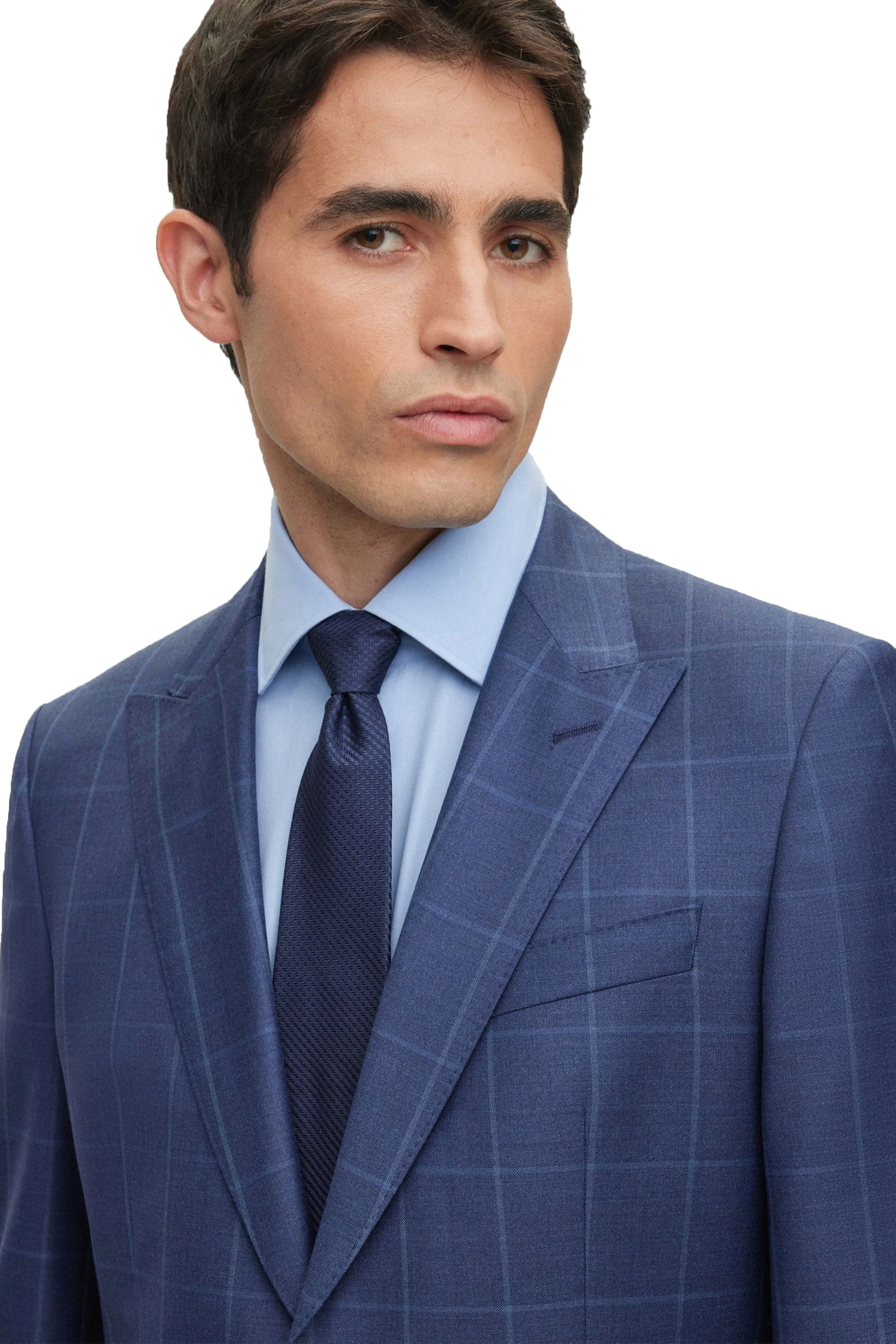 Boss H-huge-2pce-peak -232 Suit Dark Blue - Image 4