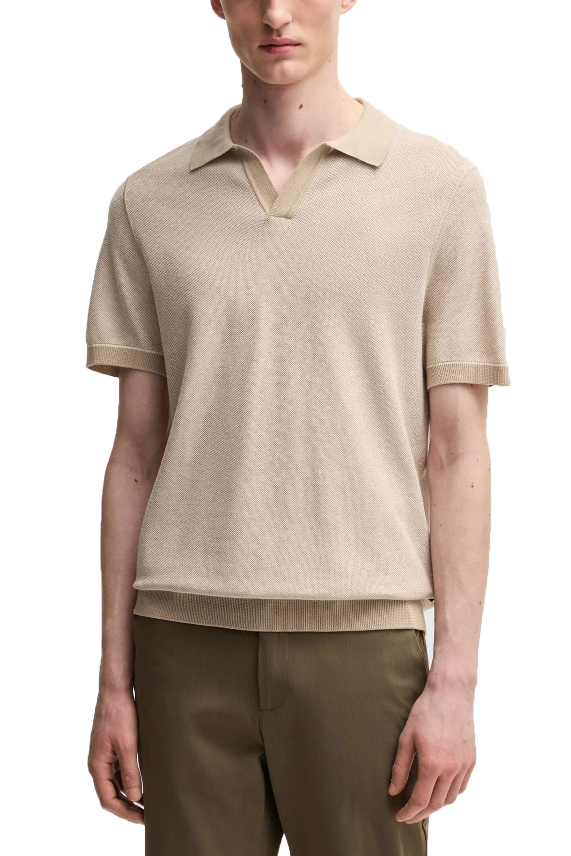 Boss H-jianluca Polo Shirt Open White - Image 3