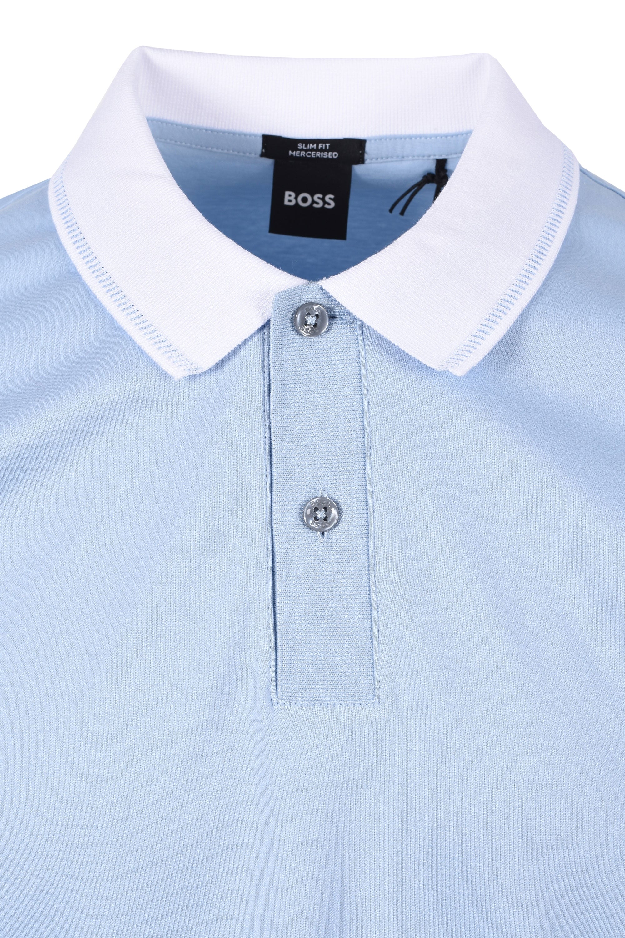 Boss H-phillipson 199 Polo Shirt Light Pastel Blue - Image 2