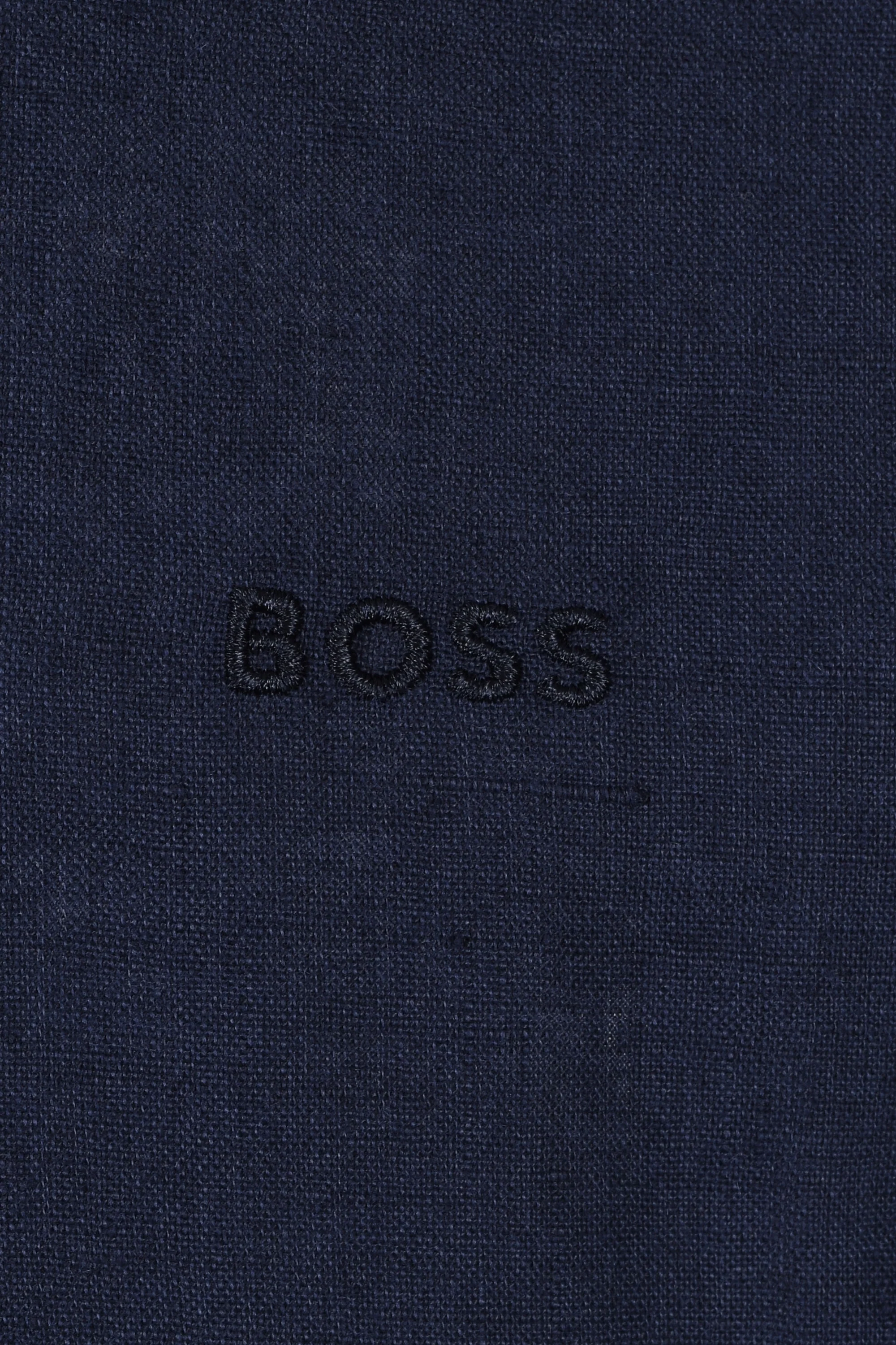 Boss H-roan-bd-e-c1-243 Linen Shirt Dark Blue - Image 3
