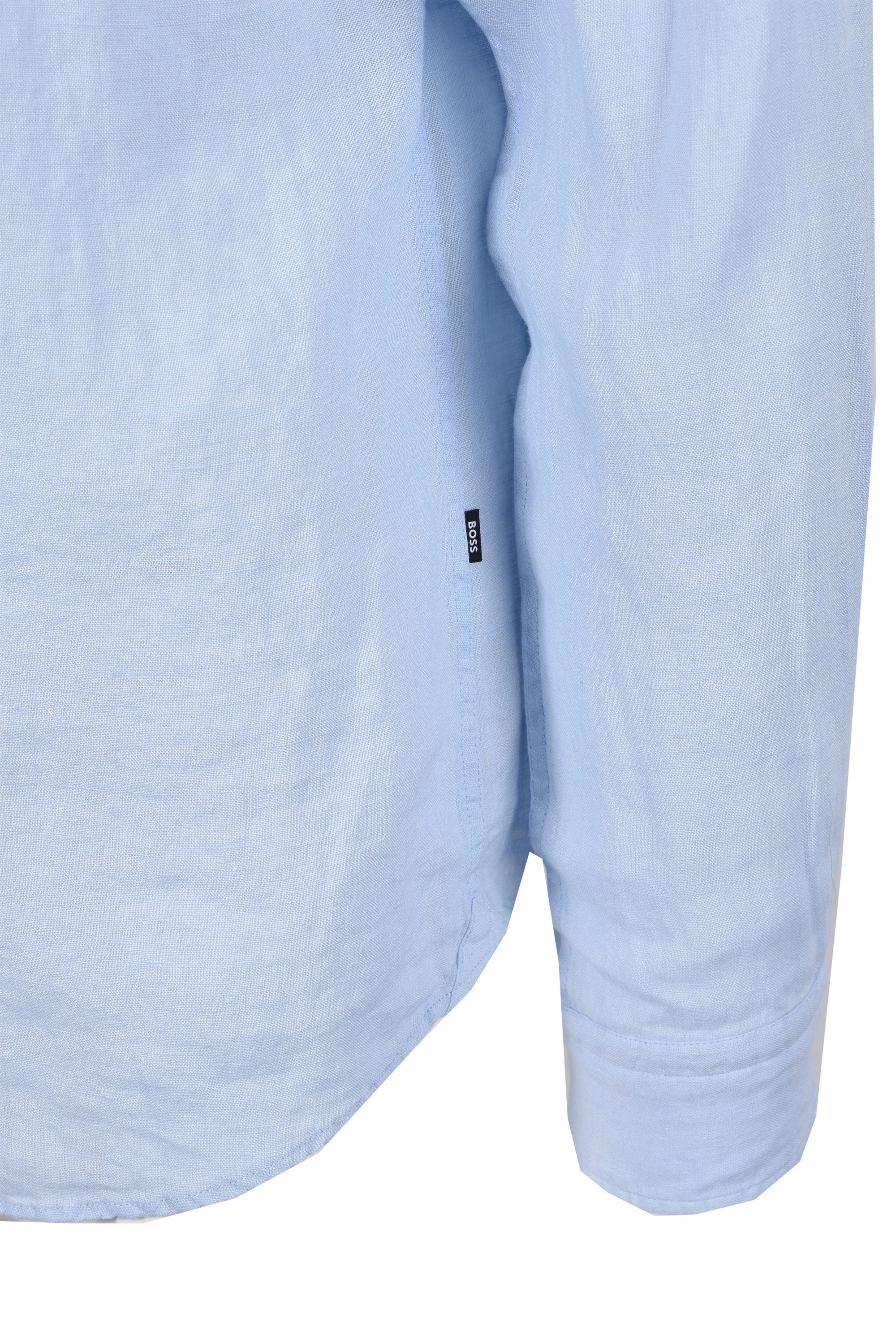 Boss H-roan-bd-e-c1-243 Linen Shirt Light Pastel Blue - Image 4