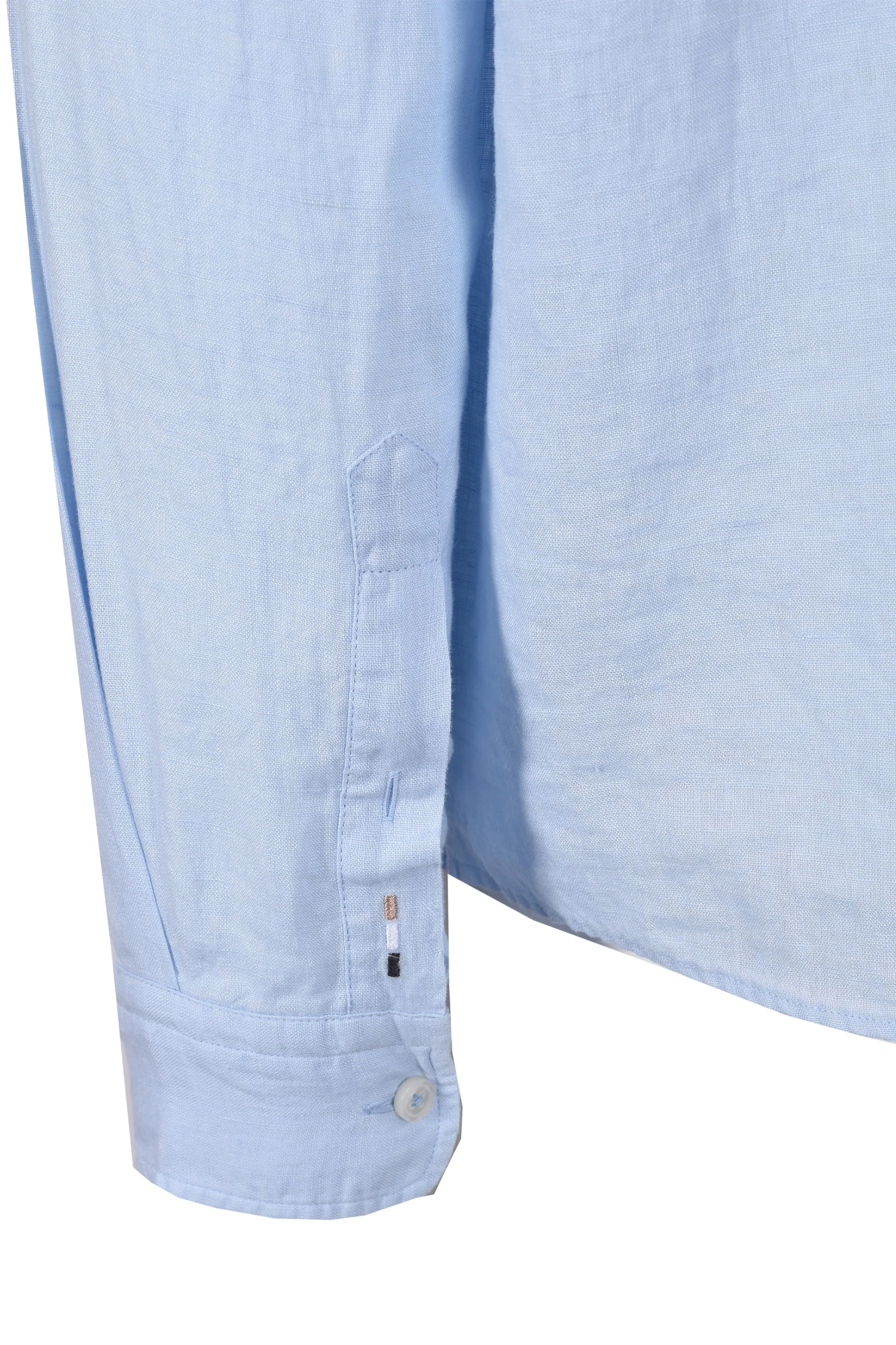 Boss H-roan-bd-e-c1-243 Linen Shirt Light Pastel Blue - Image 5
