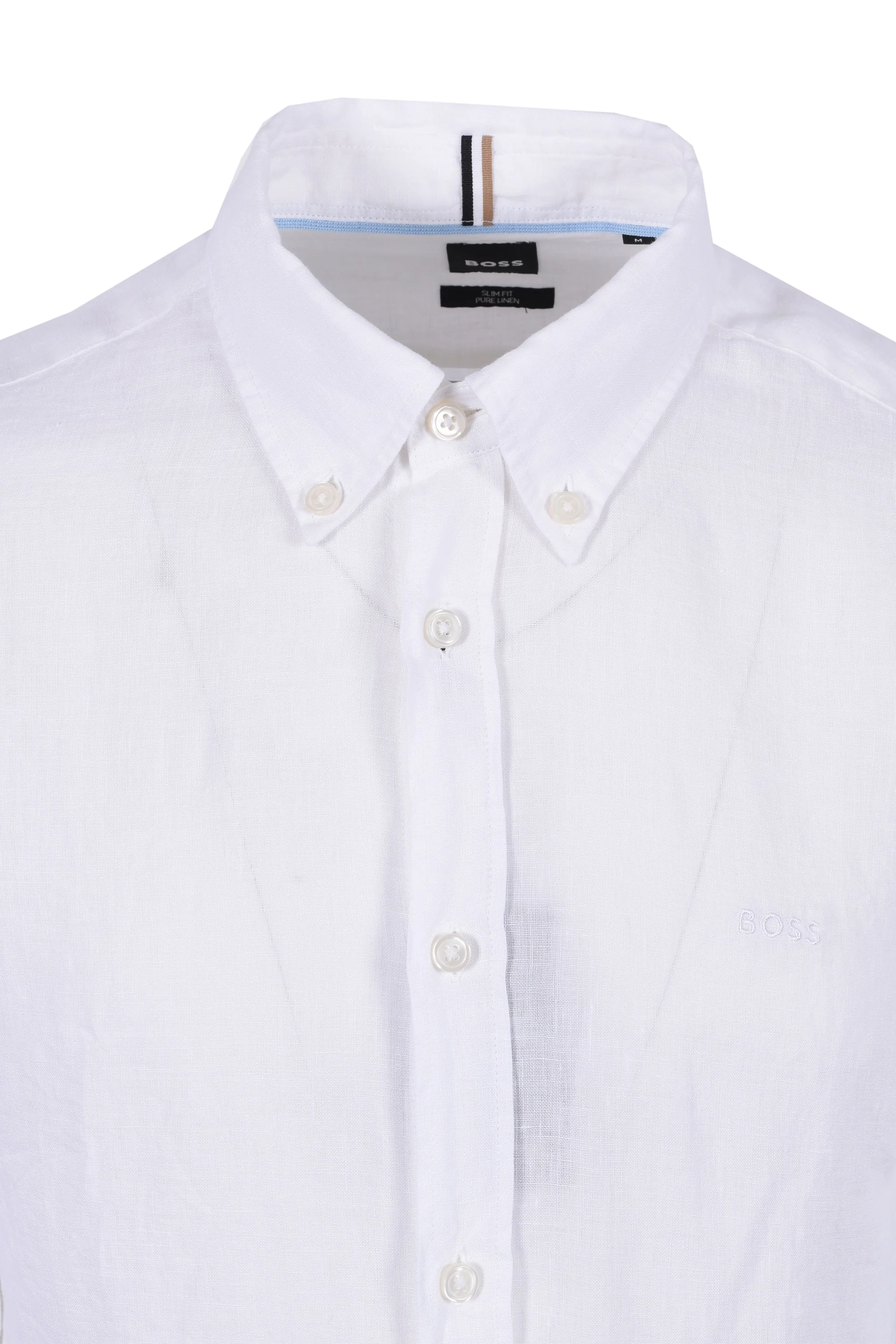 Boss H-roan-bd-e-c1-243 Linen Shirt White - Image 2