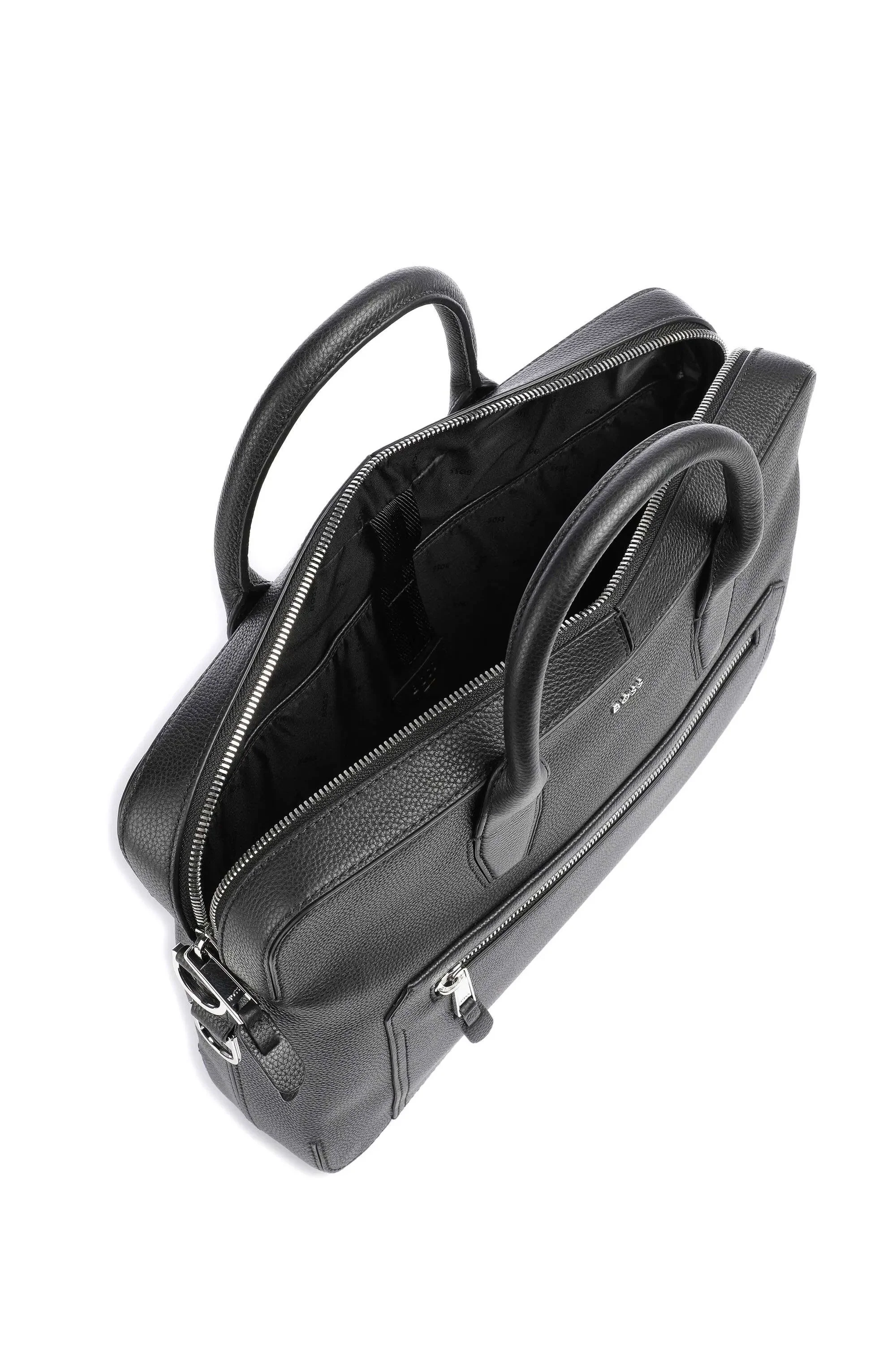 Boss Black Black Highway Pocket Document Bag Black - Image 2