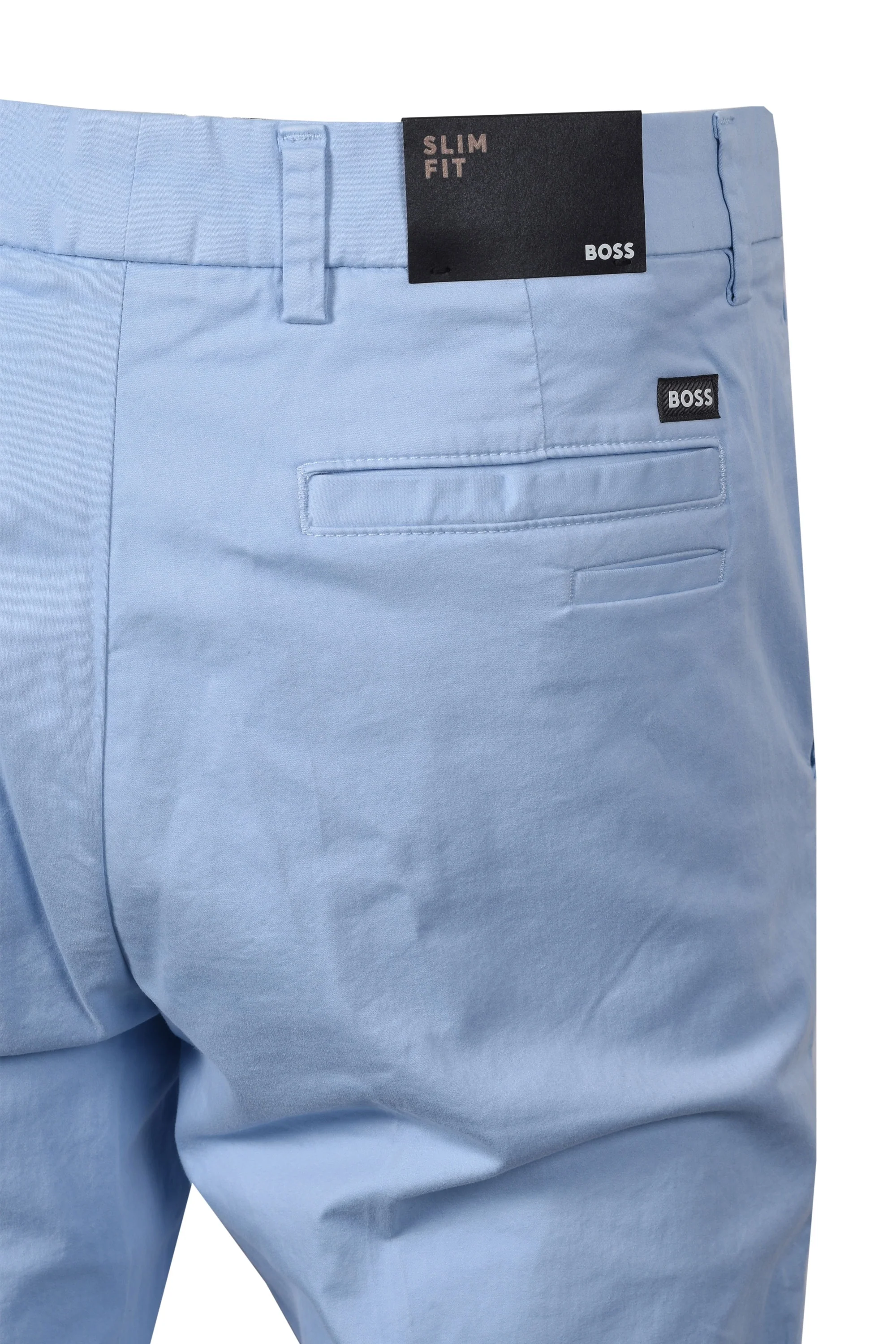 Boss Kaiton Cotton Trouser Light Pastel Blue - Image 3