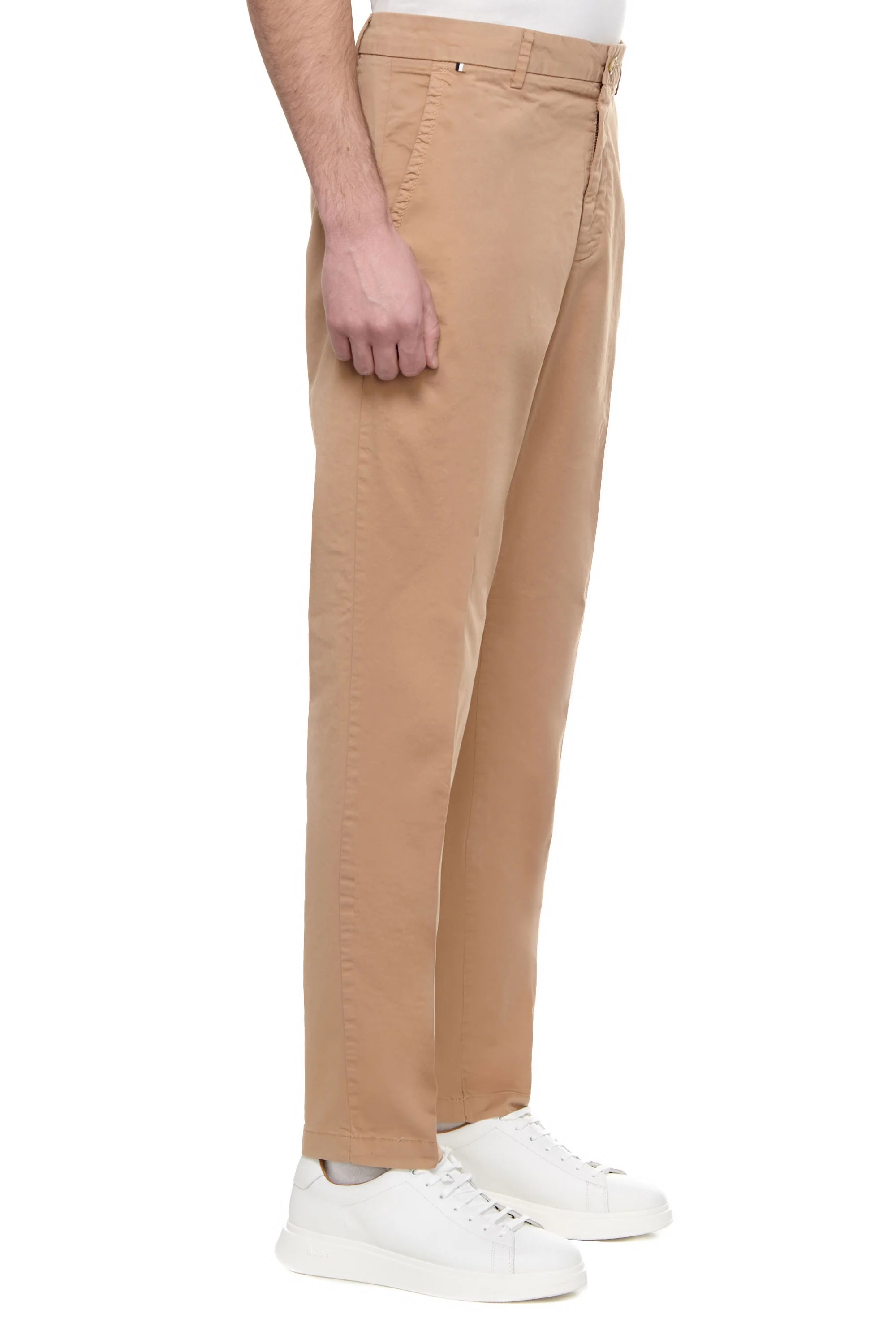 Boss Kaiton Cotton Trouser Medium Beige - Image 3