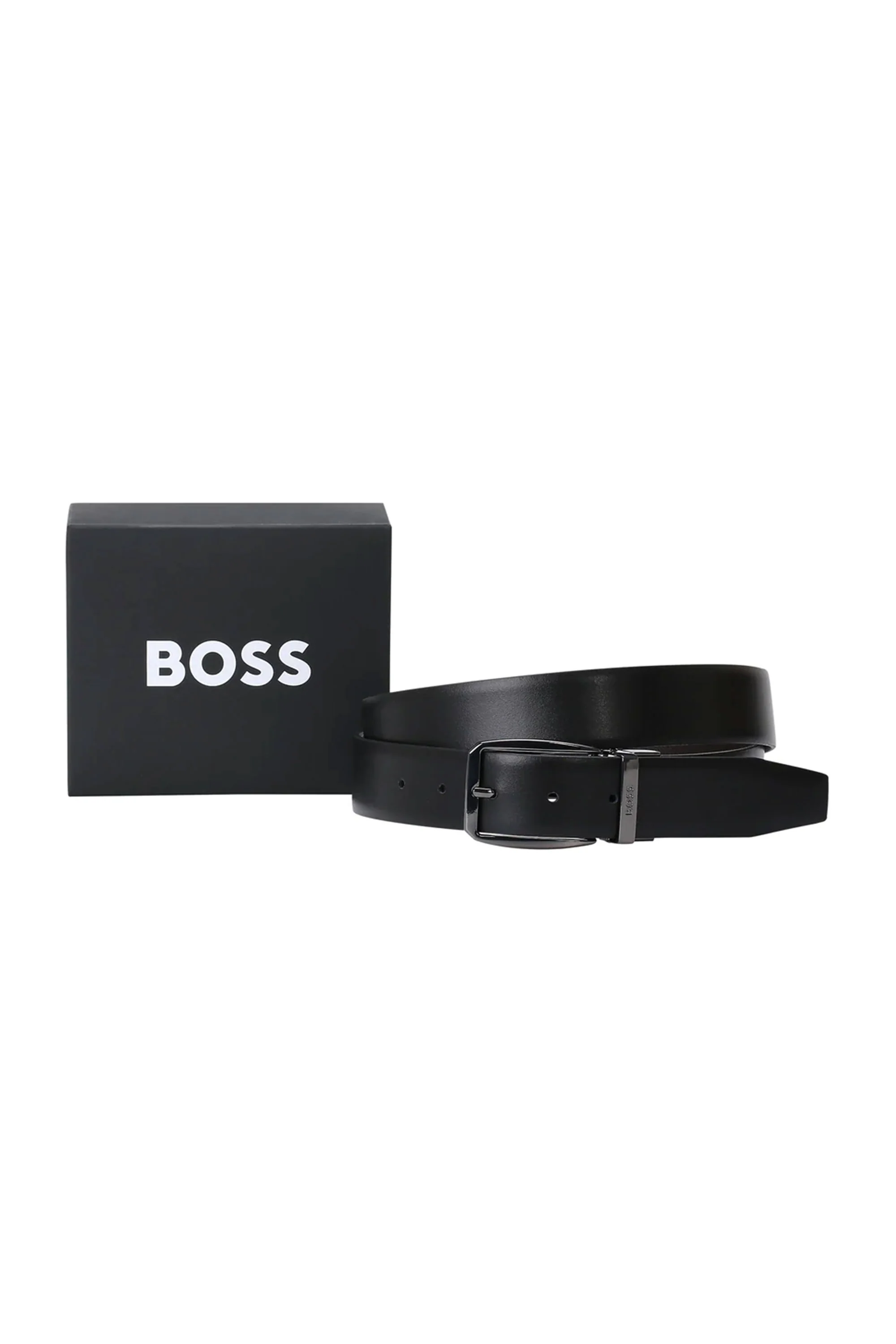 Boss Black Oanto Leather Belt Dark Brown - Image 2