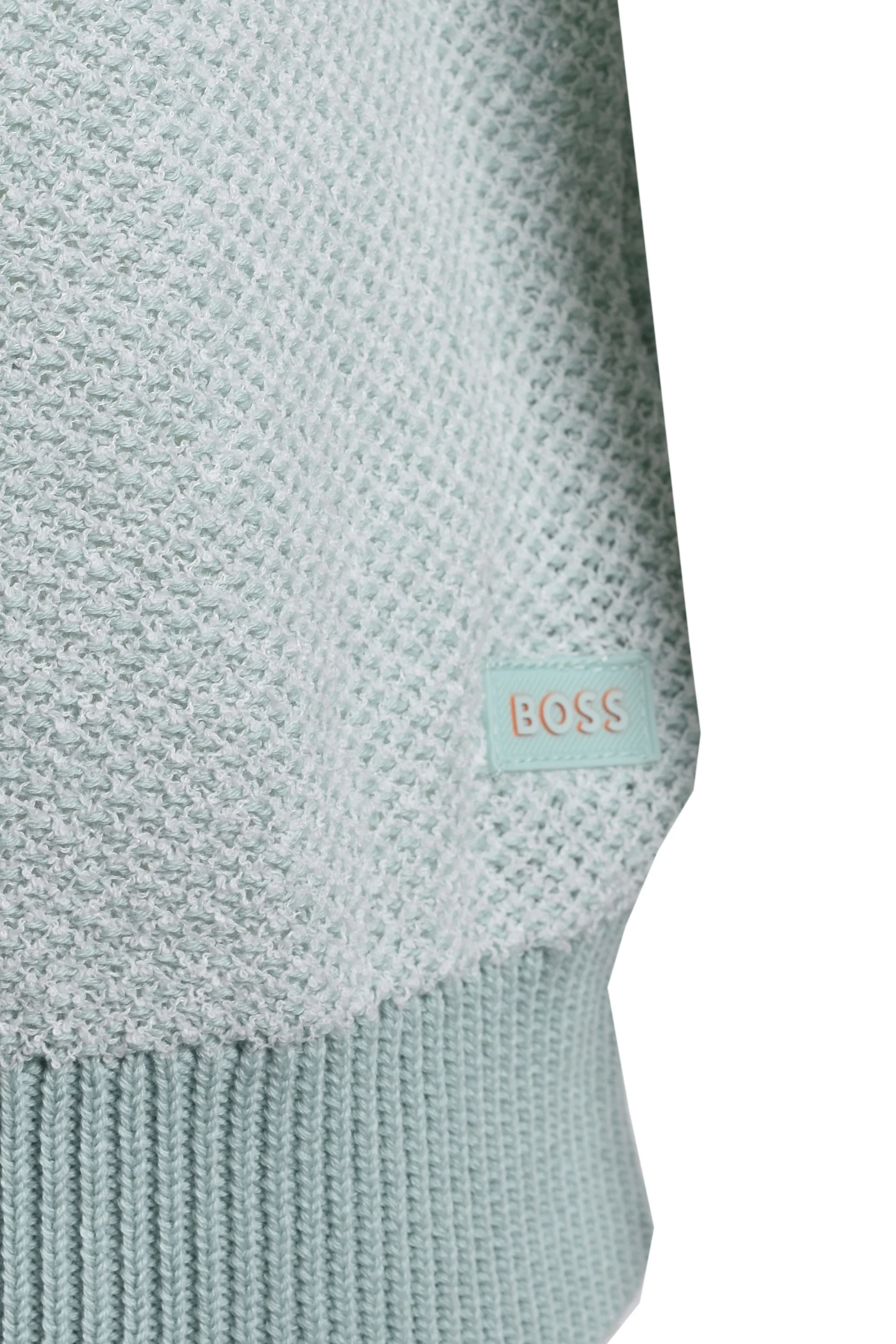Boss Orange KANTONIO KNITTED T-SHIRT TURQUOISE - Image 3